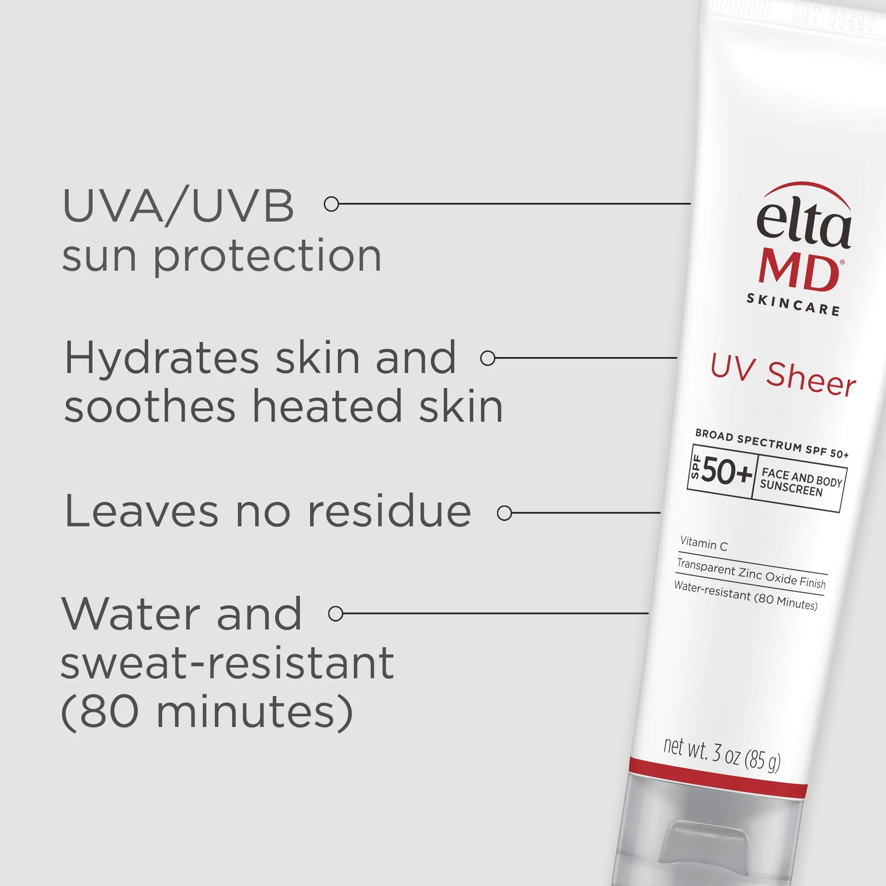 EltaMD UV Sheer Face and Body Sunscreen SPF 50+