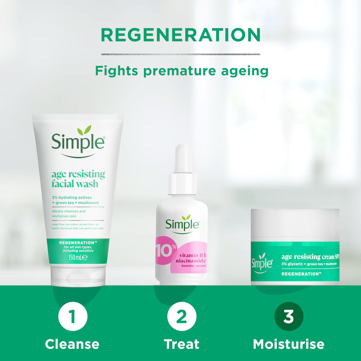 Simple Regeneration Age Resisting Facial Wash
