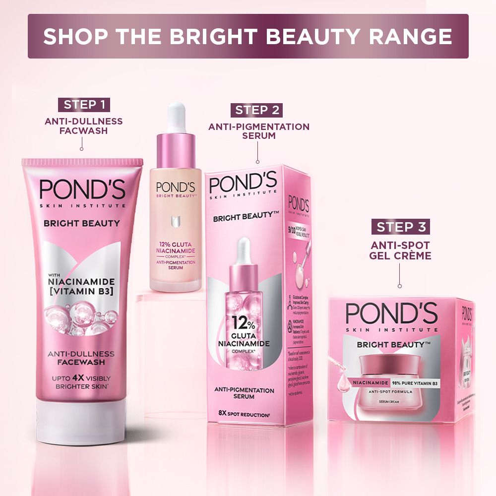 Pond's Bright Beauty Niacinamide Vitamin B3 Anti Dullness Face Wash