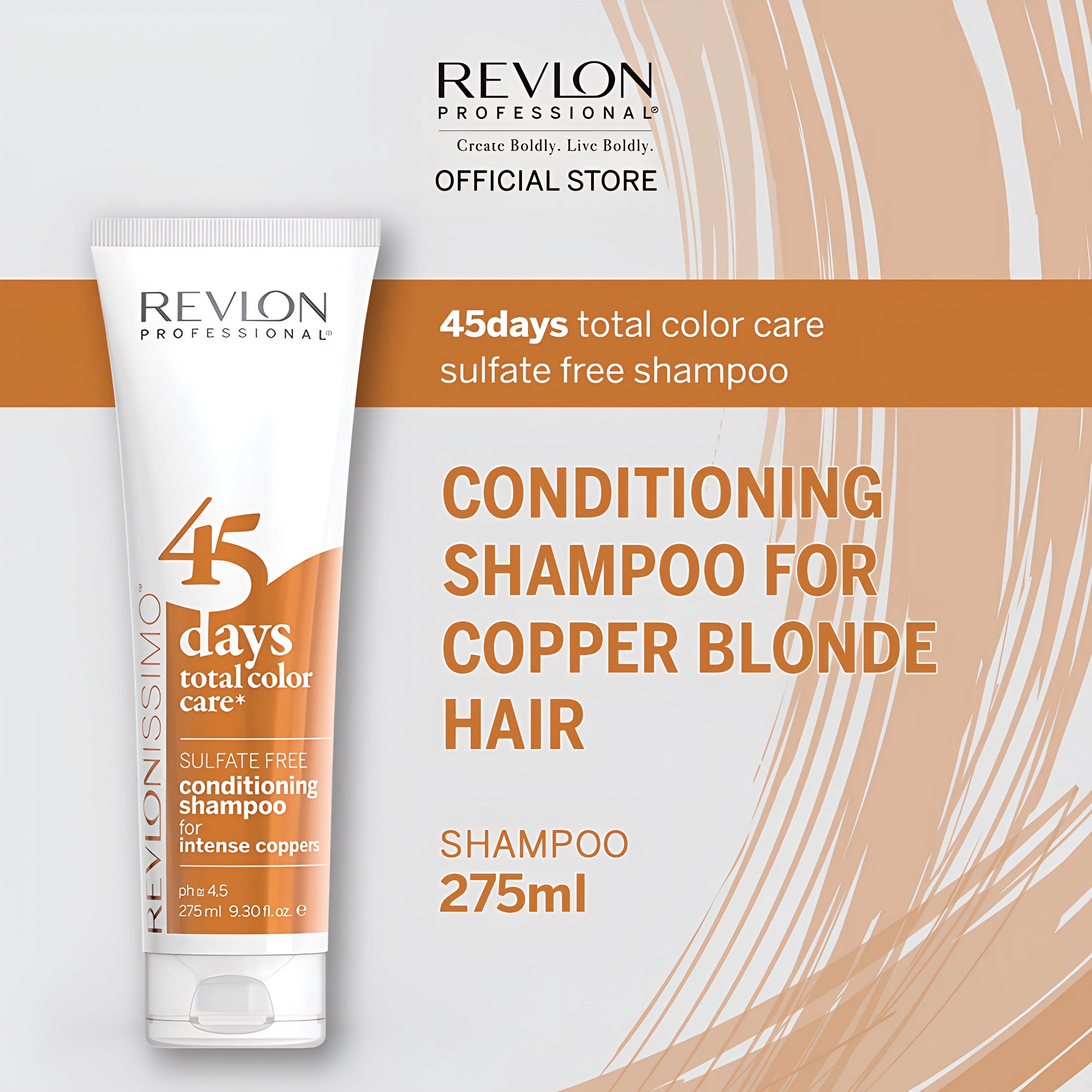 Revlon Professional Revlonissimo™ 45 Days Total Color Care Conditioning Shampoo - Intense Coppers