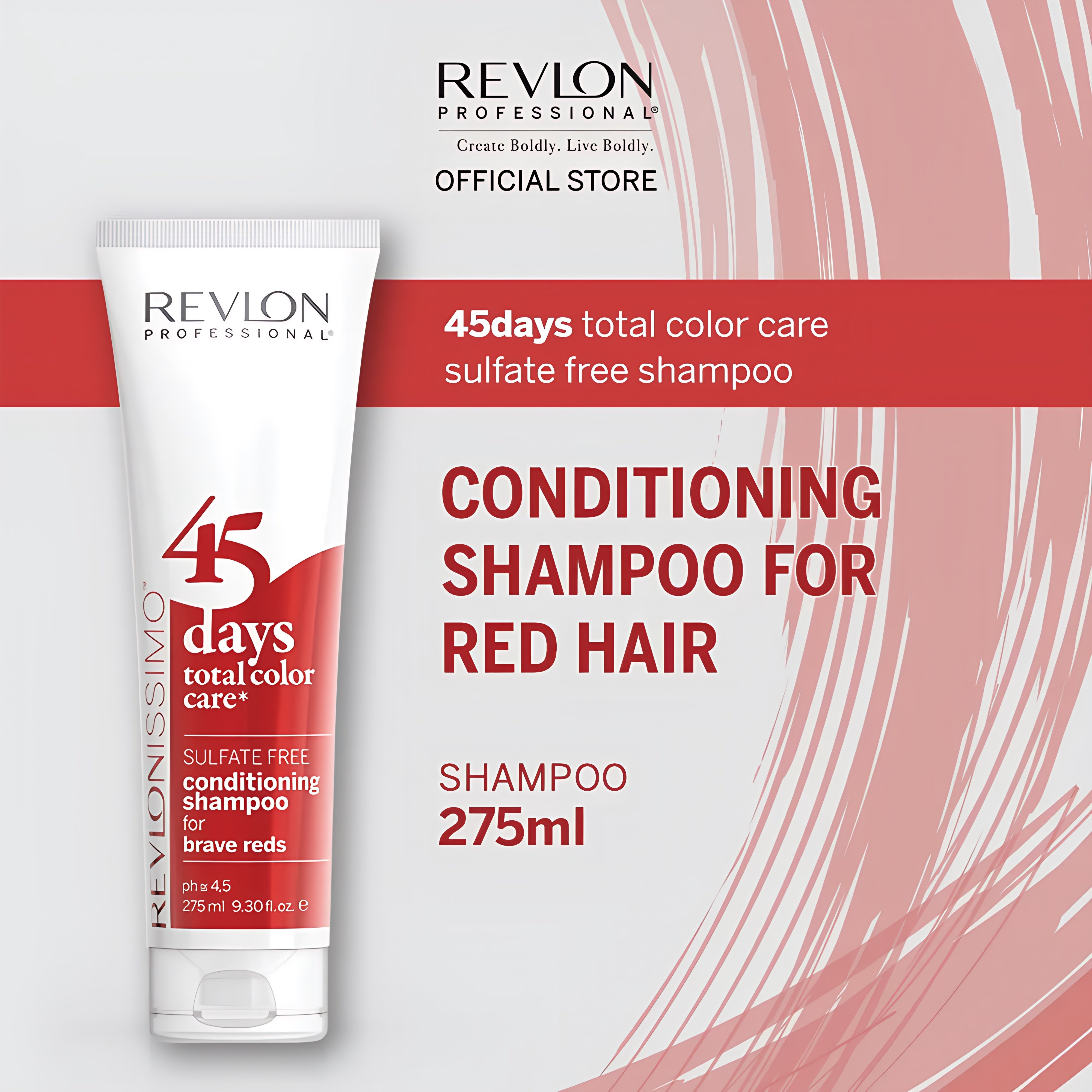 Revlon Professional Revlonissimo™ 45 Days Total Color Care Conditioning Shampoo - Brave Reds