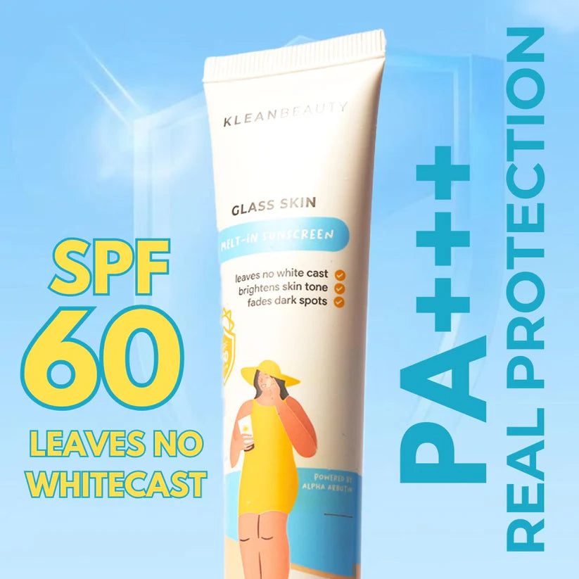 Klean Beauty Glass Skin Melt in Hydrating Sunscreen SPF 60