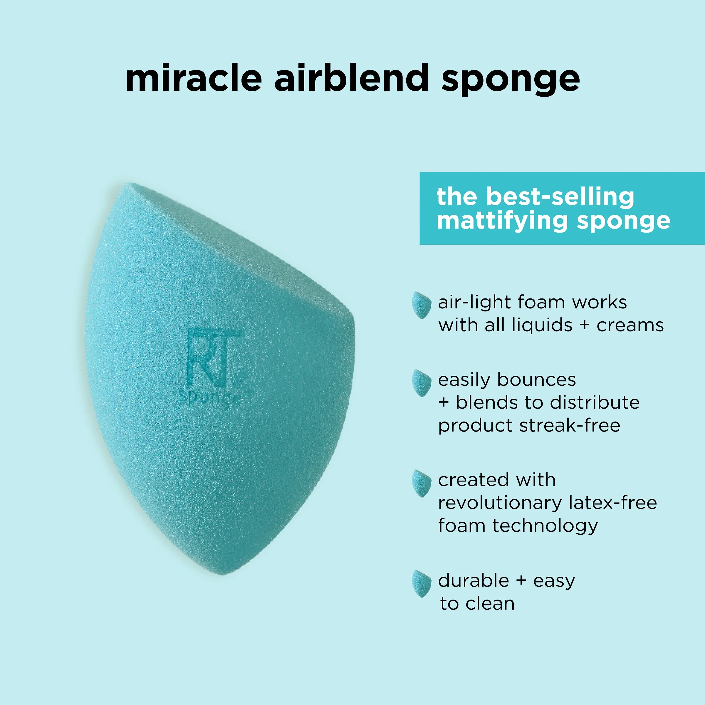Real Techniques Miracle Airblend Sponge - 2 Pack
