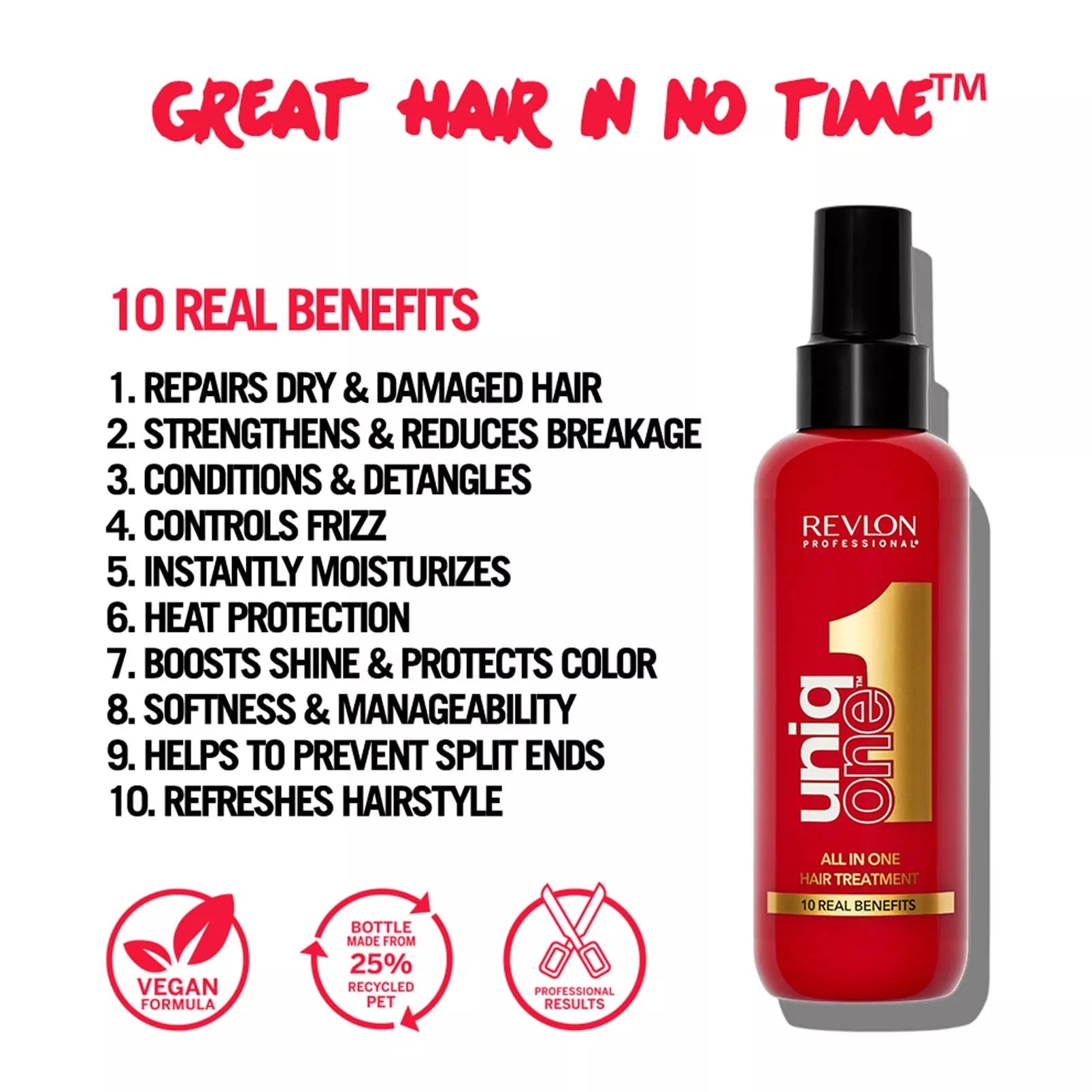 Revlon Professional UniqONE™ Repair Hair Spray Leave-In All-in-One Treatment - Classic Fragrance