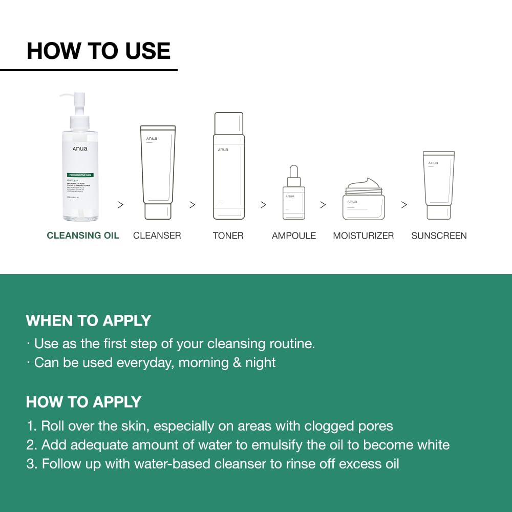 Anua Heartleaf Pore Control Cleansing Oil Mild - Sensitive Skin