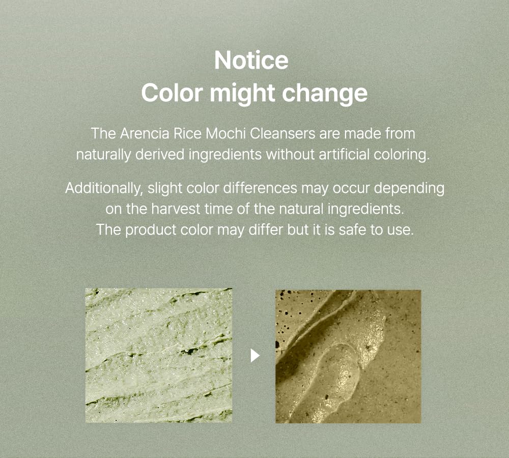 Arencia Fresh Green Rice Mochi Cleanser