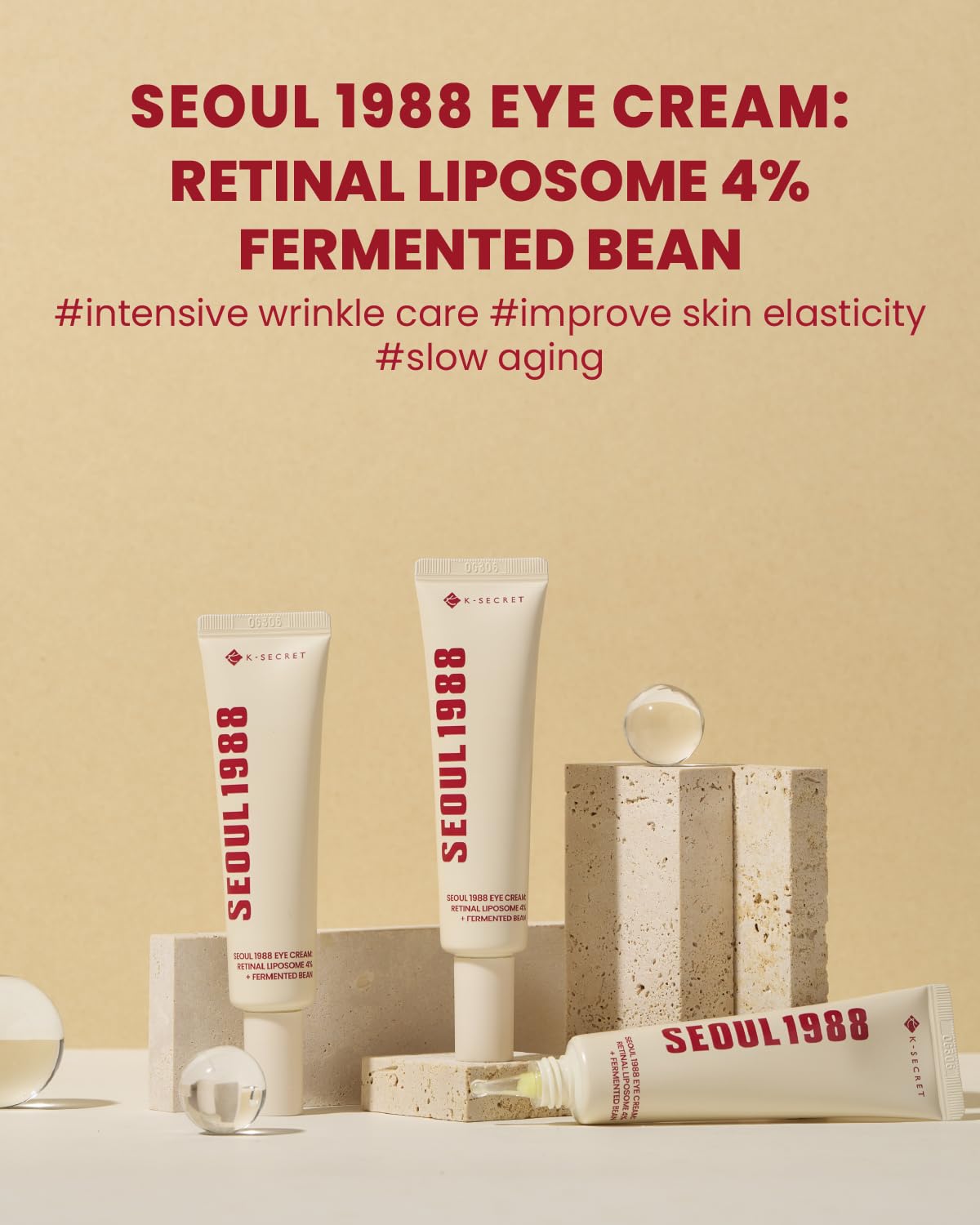 K-Secret Seoul 1988 Eye Cream Retinal Liposome 4% + Fermented Bean