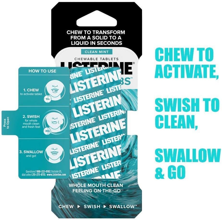 Listerine Ready Chewable Tablets - 8 Tabs