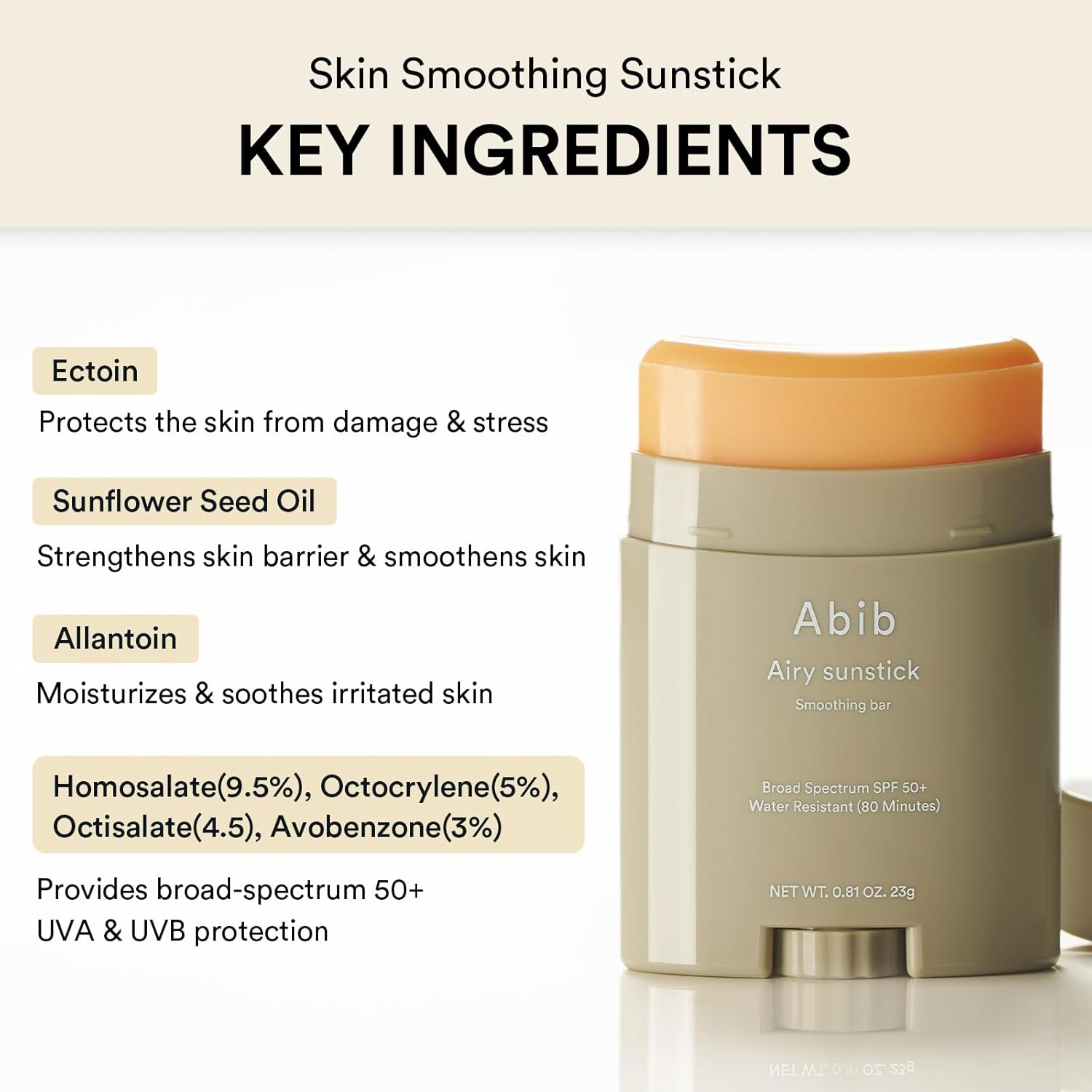 Abib Airy Sunstick Smoothing Bar SPF 50+