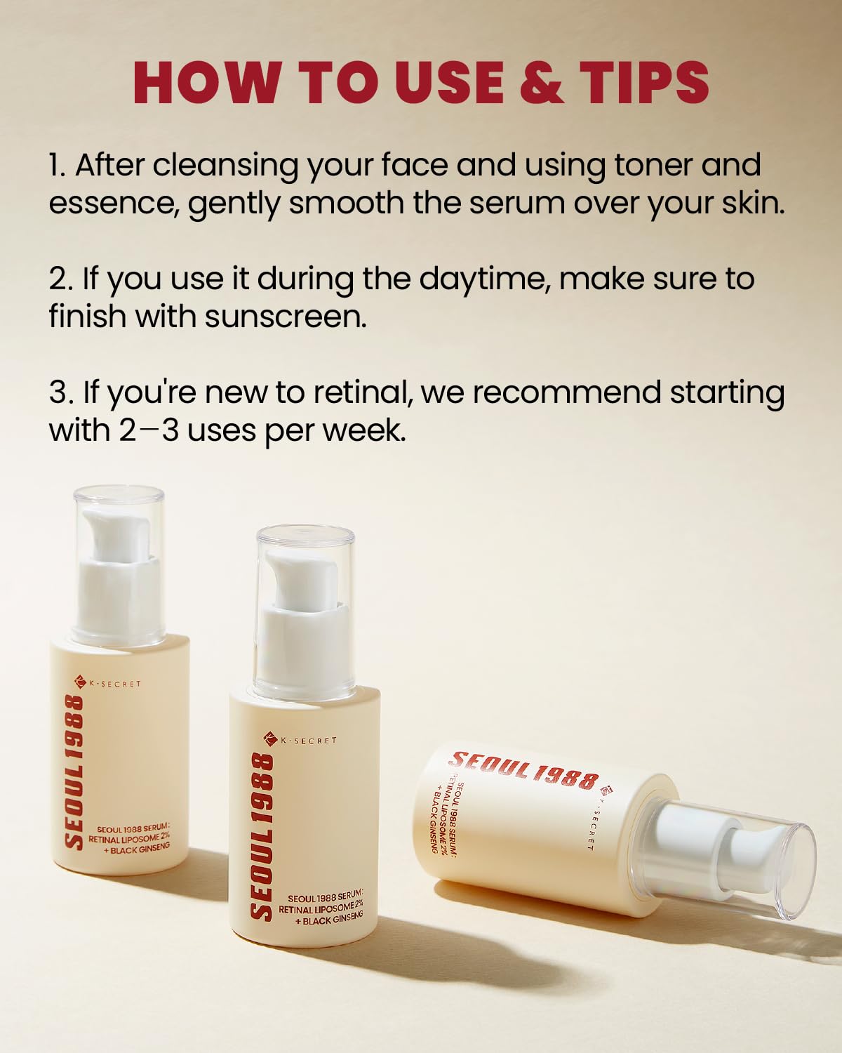 K-Secret Seoul 1988 Serum Retinal Liposome 2% + Black Ginseng