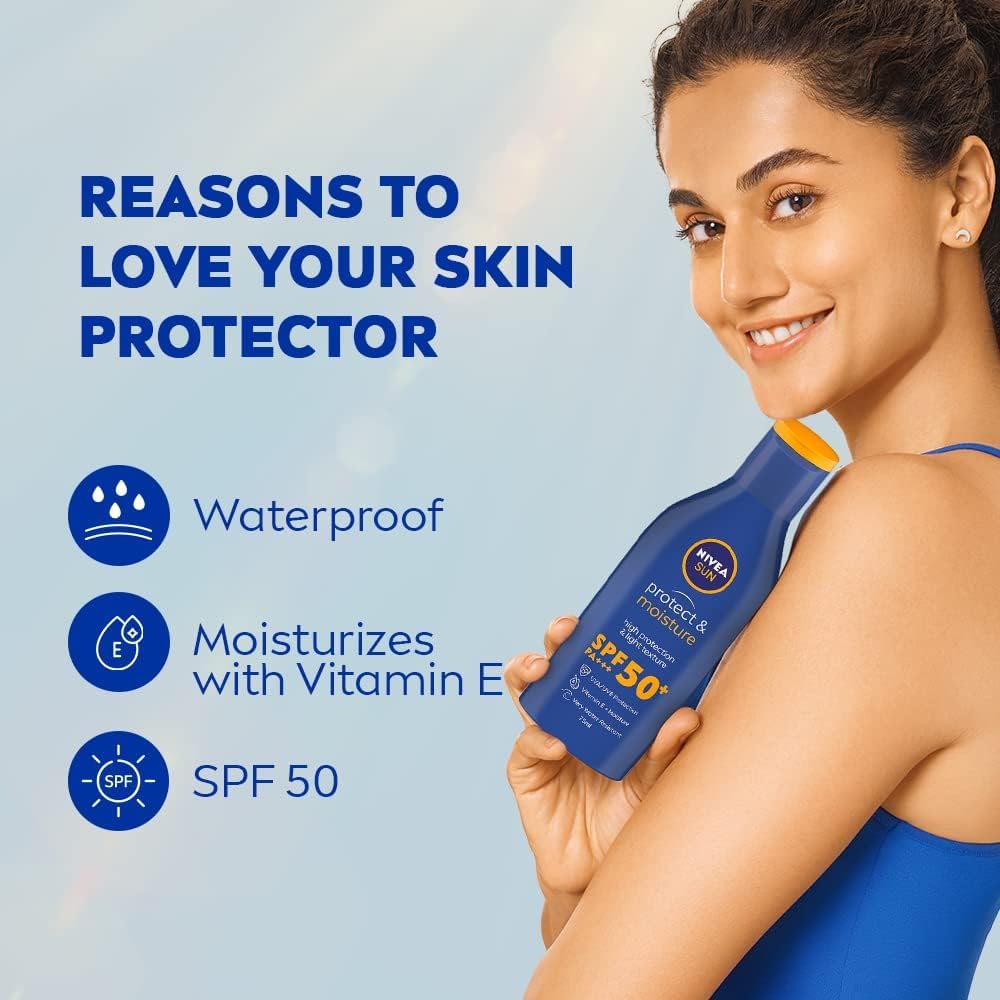 Nivea Sun Protect & Moisture Suncream Lotion SPF 50+