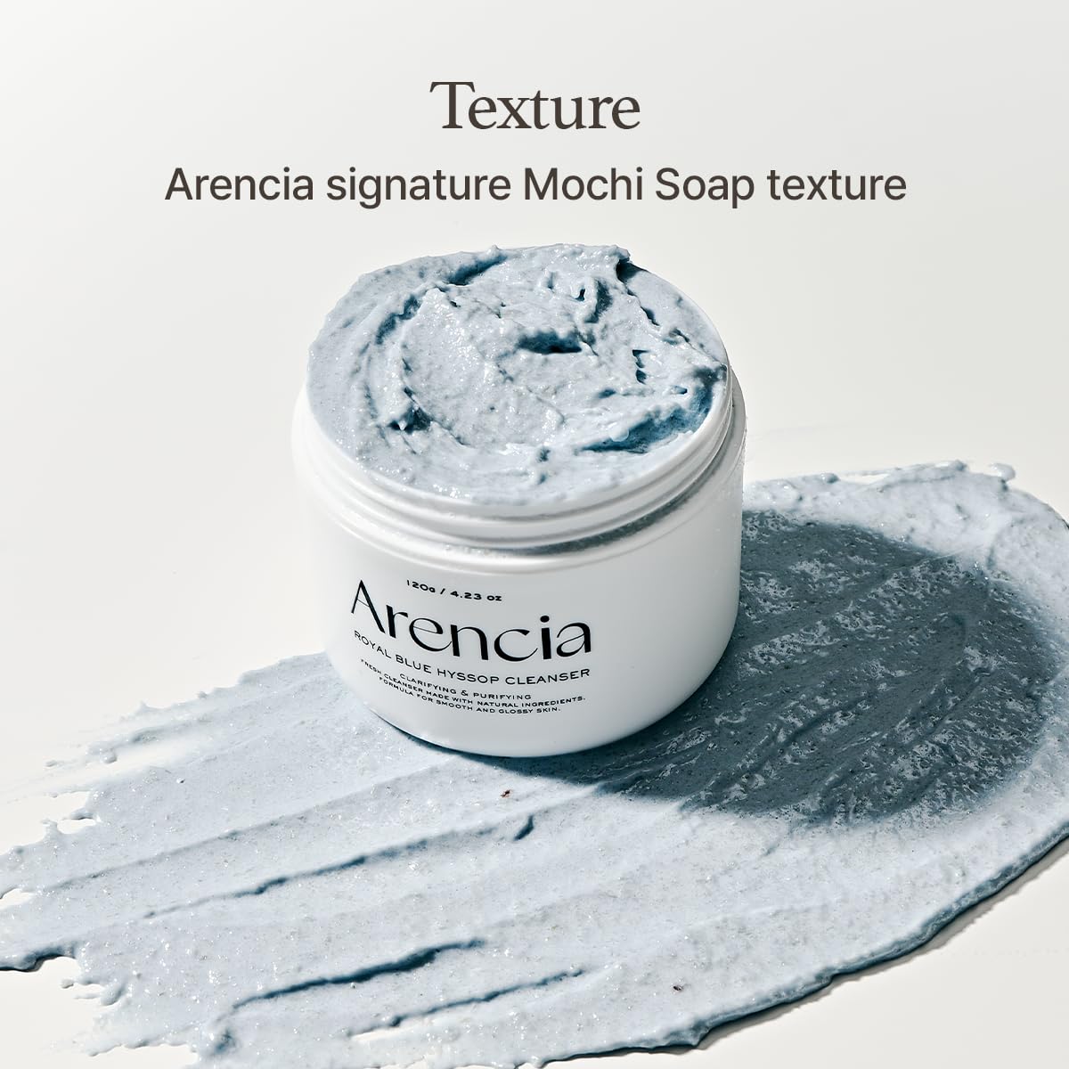 Arencia Fresh Blue Hyssop Rice Mochi Cleanser