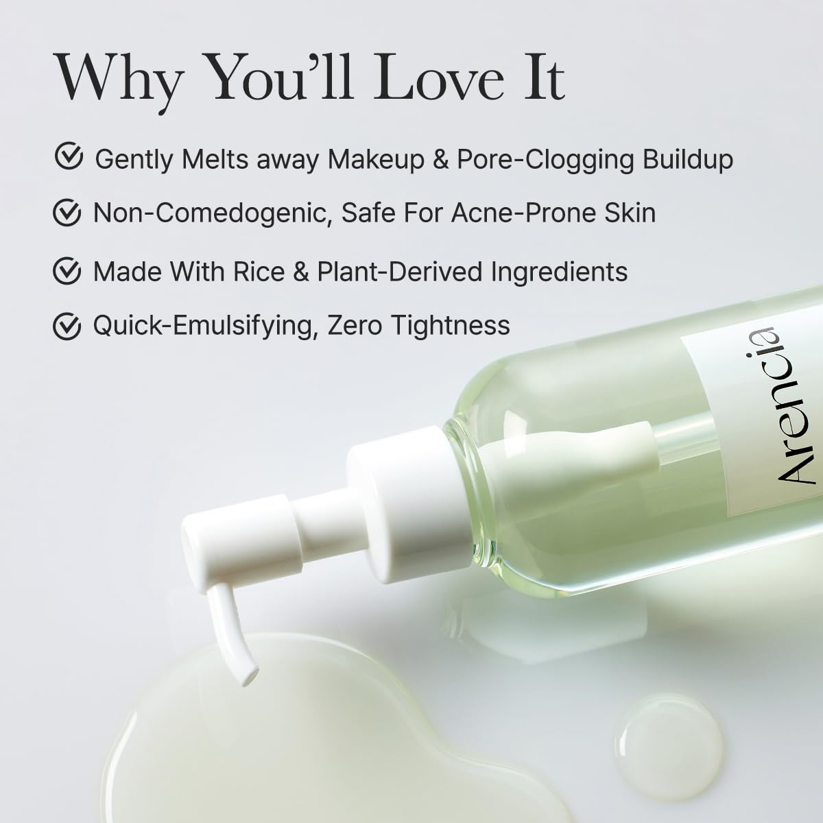 Arencia Pore Mochi Makeup Removing Cleansing Oil