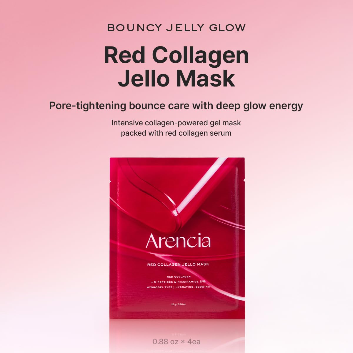 Arencia Red Collagen Tensioning Sheet Mask