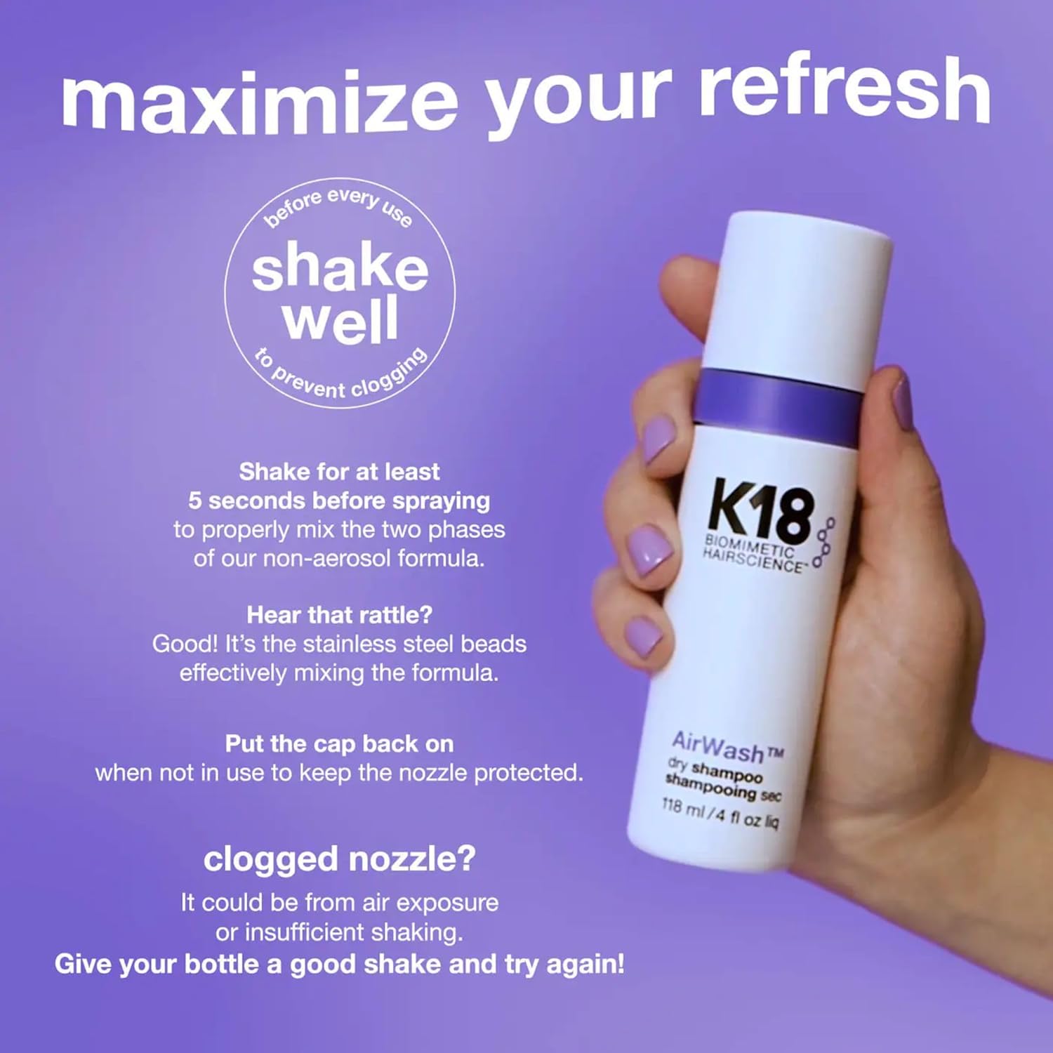 K18 Airwash Dry Shampoo
