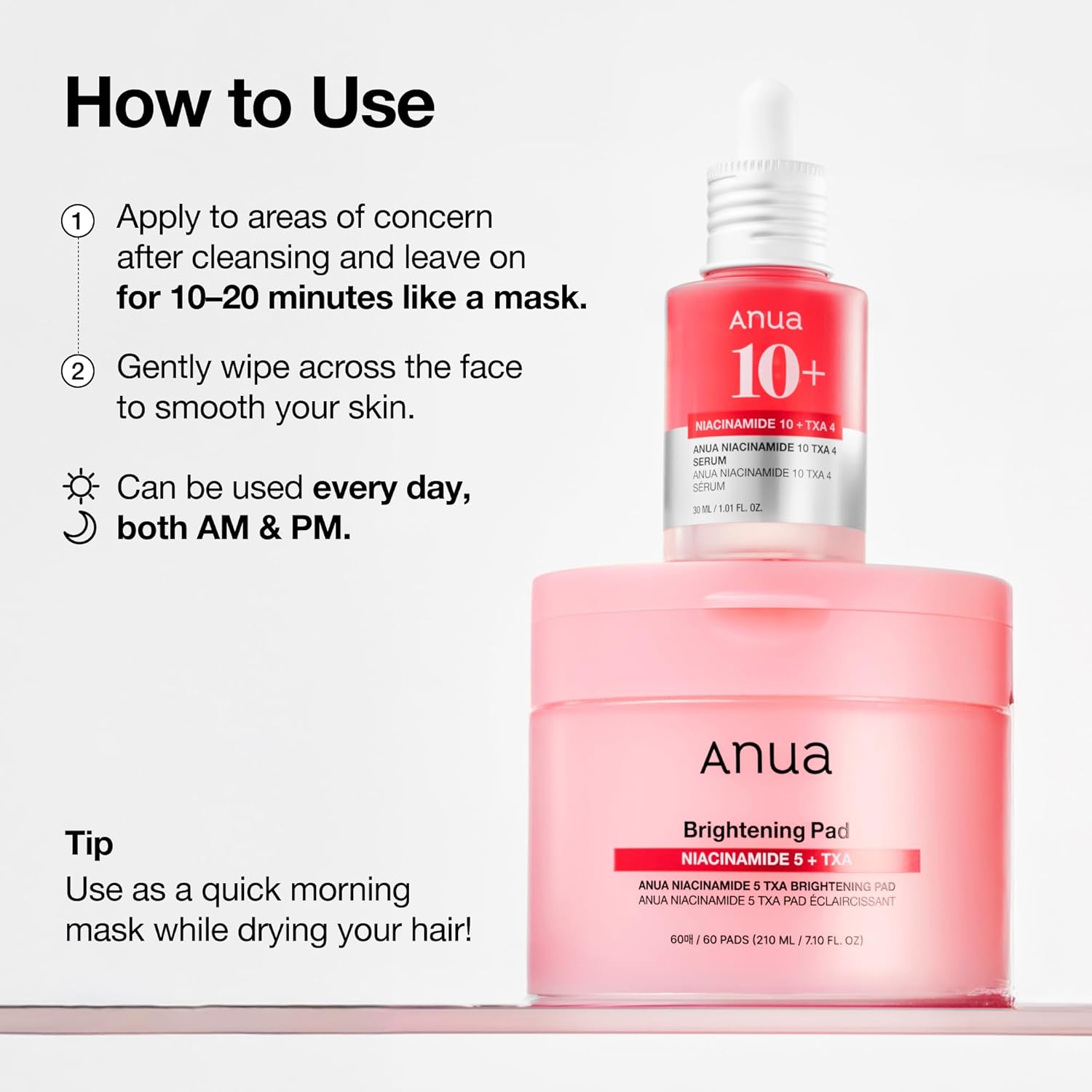 Anua Niacinamide 5 + TXA Brightening Pad