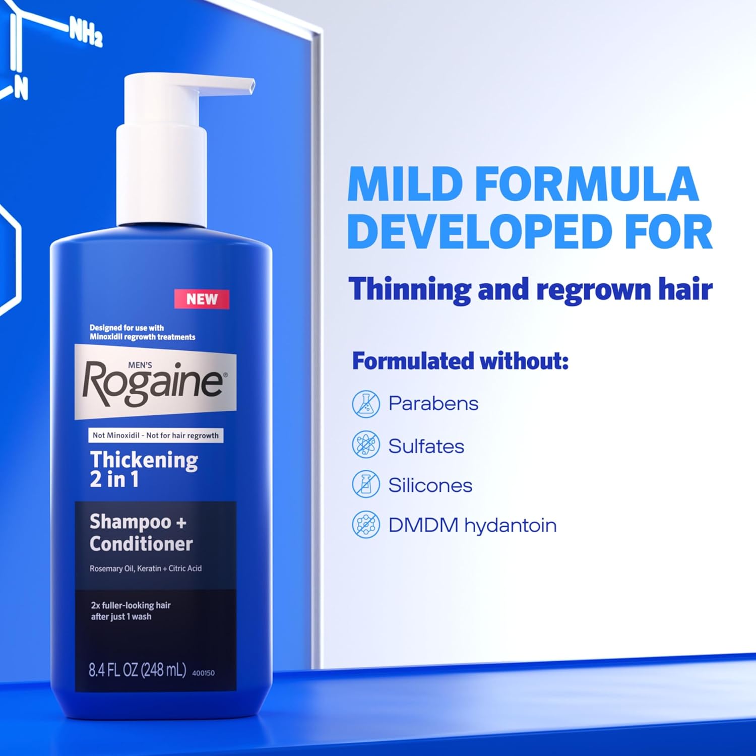 Rogaine Men's Thickening 2-in-1 Shampoo + Conditioner