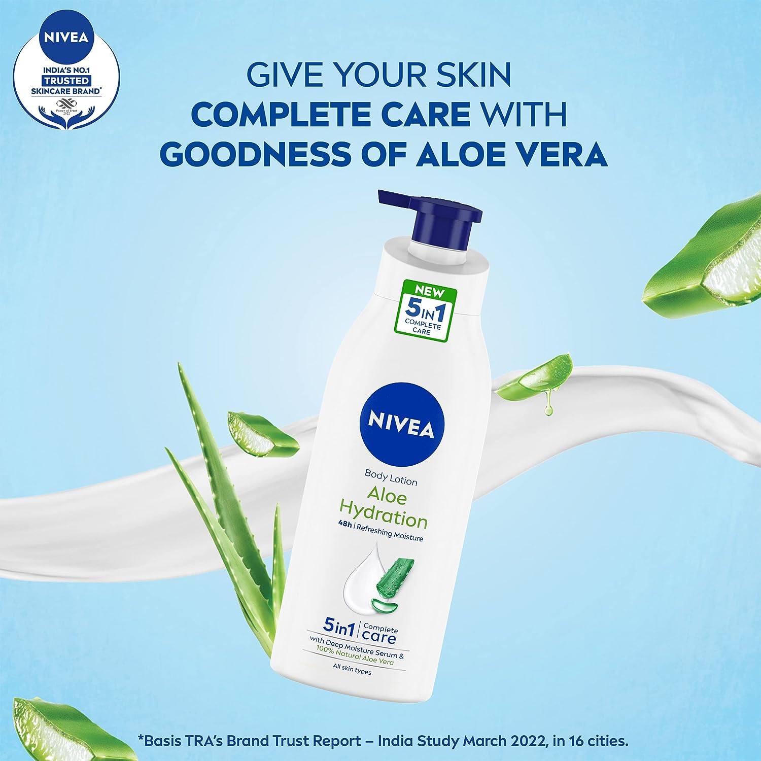 Nivea Aloe Express Hydrating Aloe Idratante 5-in-One Complete Care Body Lotion