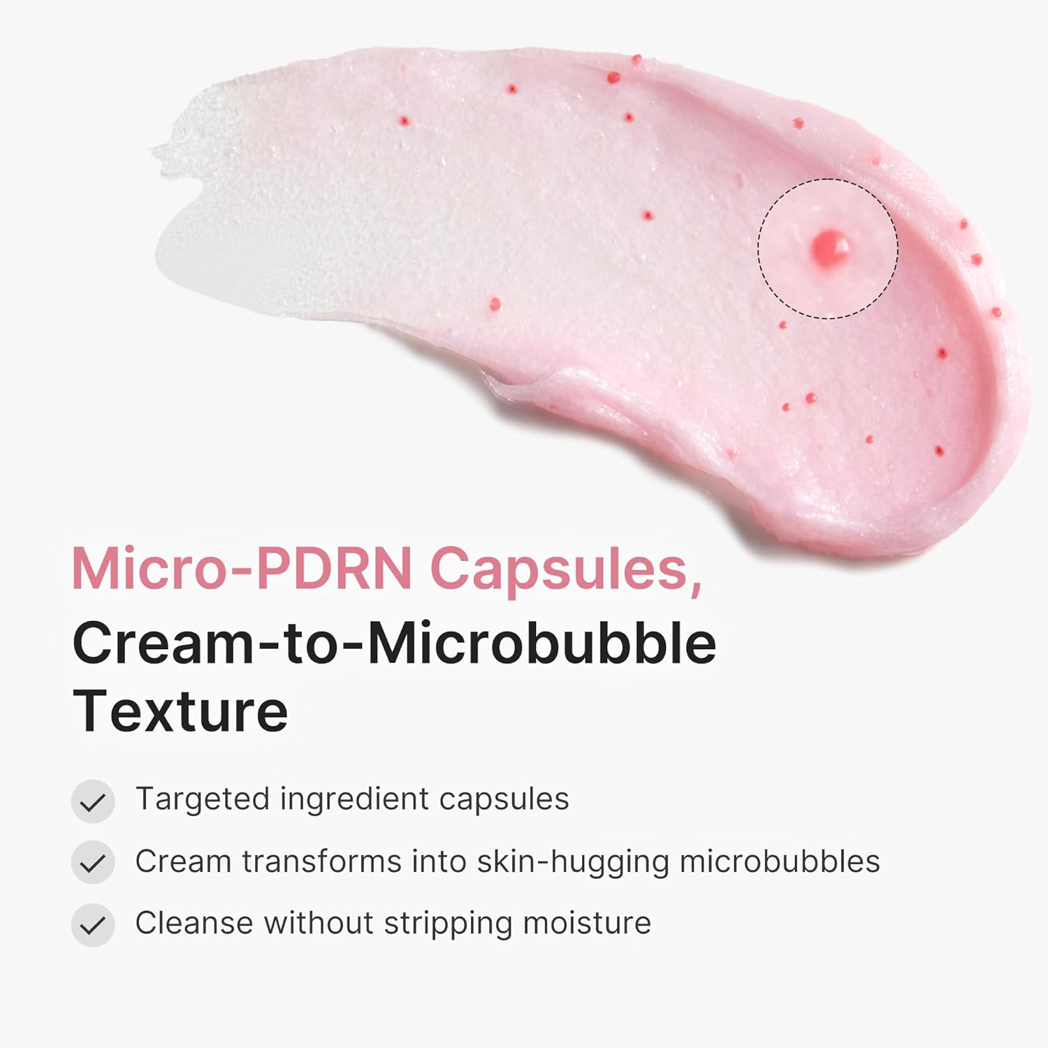 Medicube PDRN Pink Glutathione Capsule Cleansing Foam