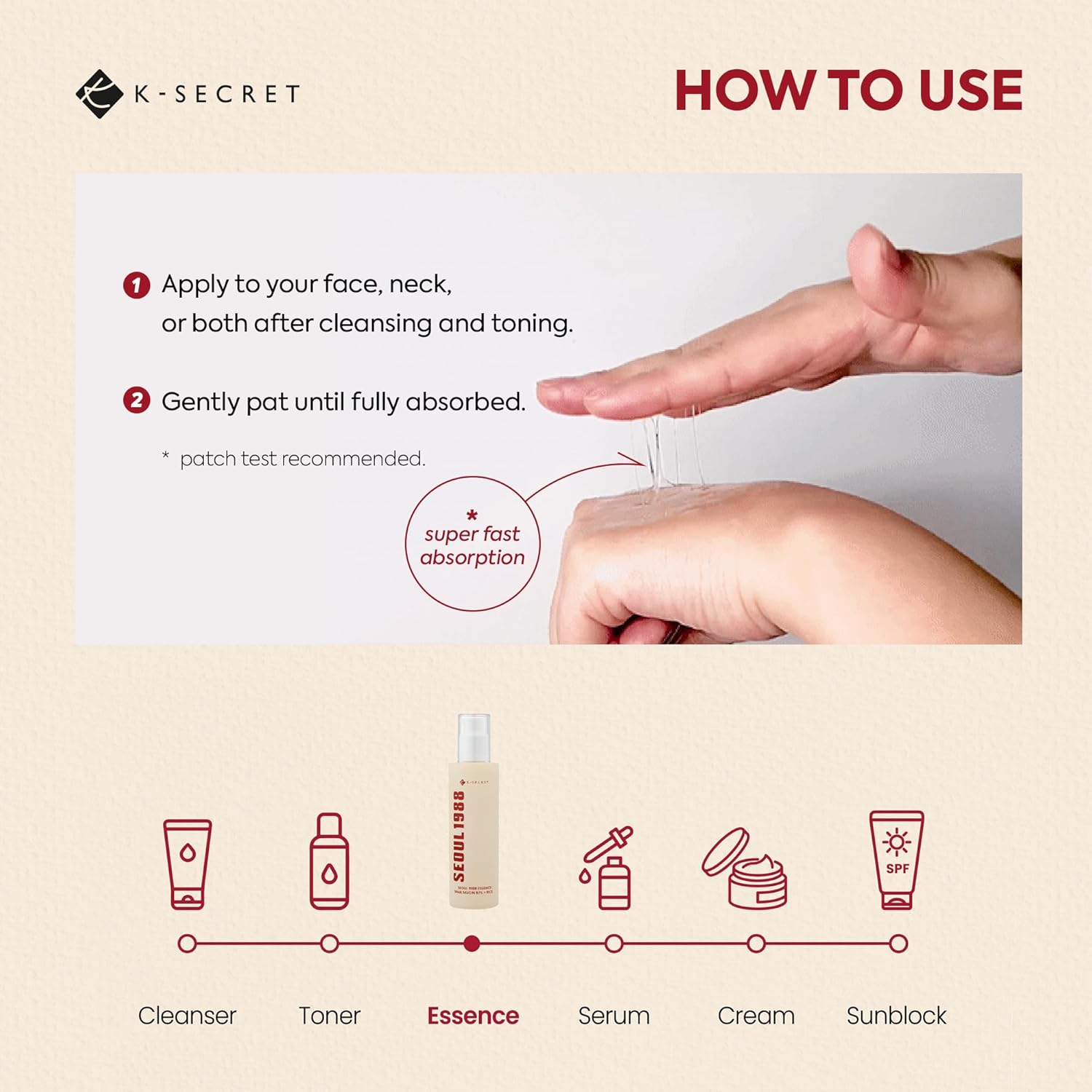 K-Secret Seoul 1988 Snail Mucin Essence 97% + Rice