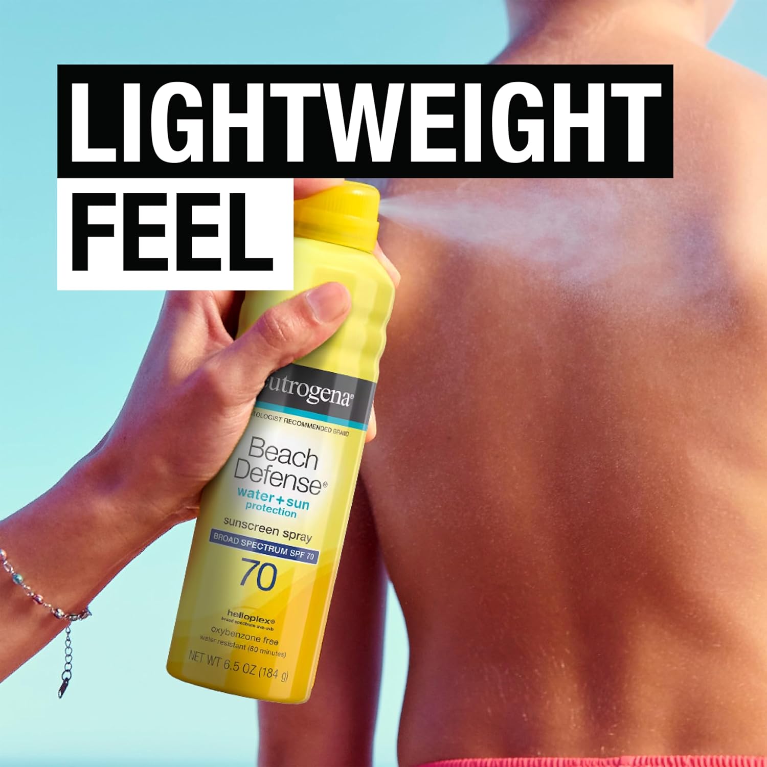 Neutrogena Beach Defense Water + Sun Protection Sunscreen Spray SPF 70