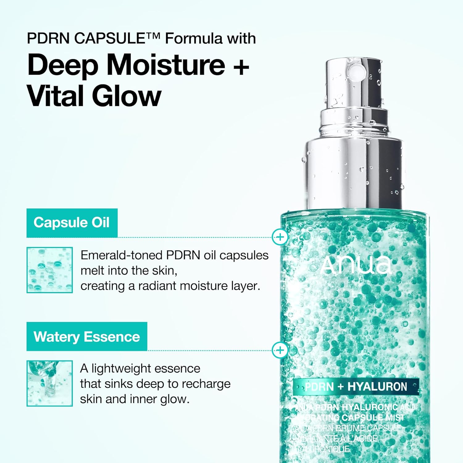 Anua PDRN Collagen Glow Hyaluronic Acid Hydrating Capsule Mist