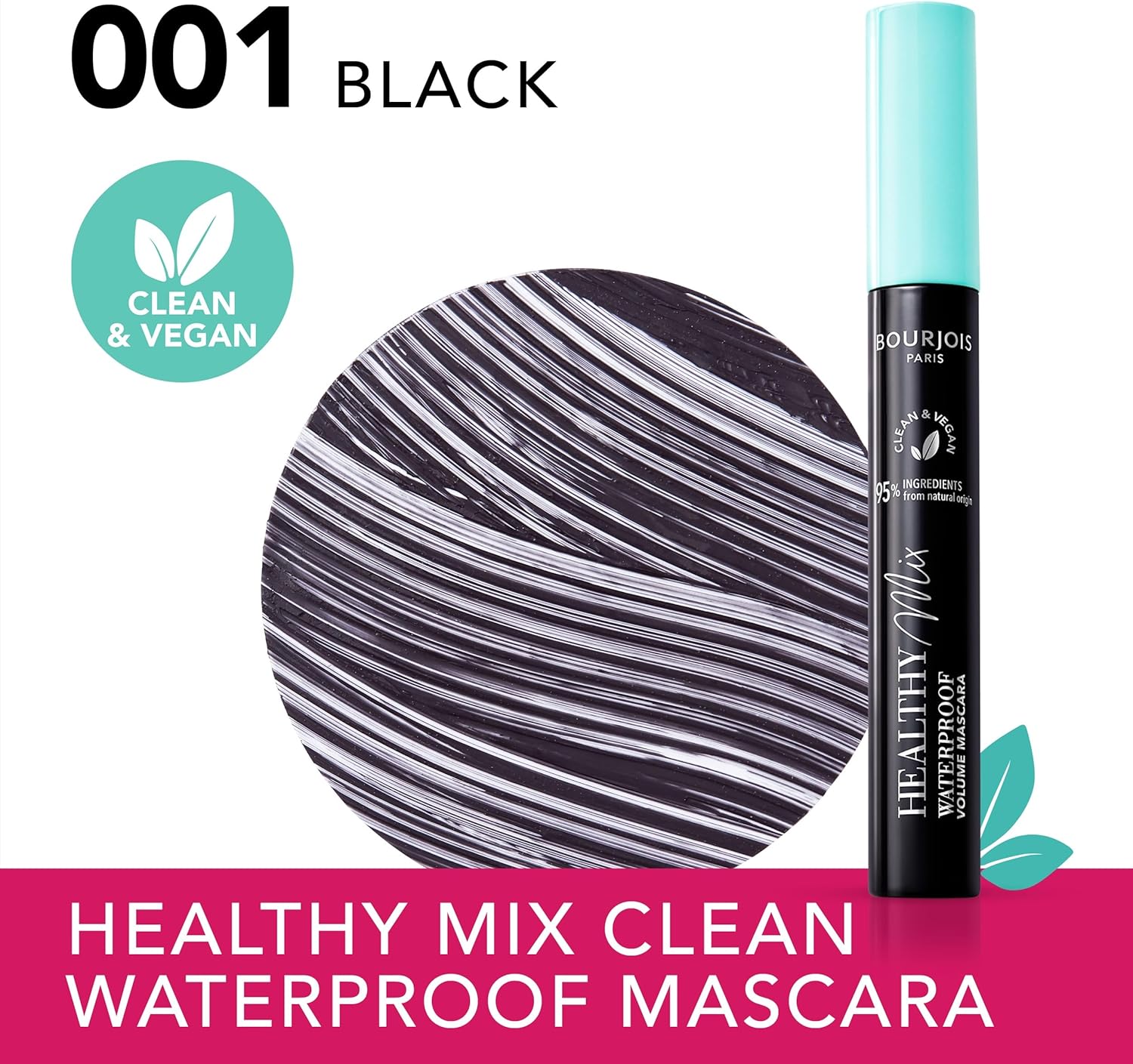 Bourjois Healthy Mix Clean Waterproof Mascara - 001 Black