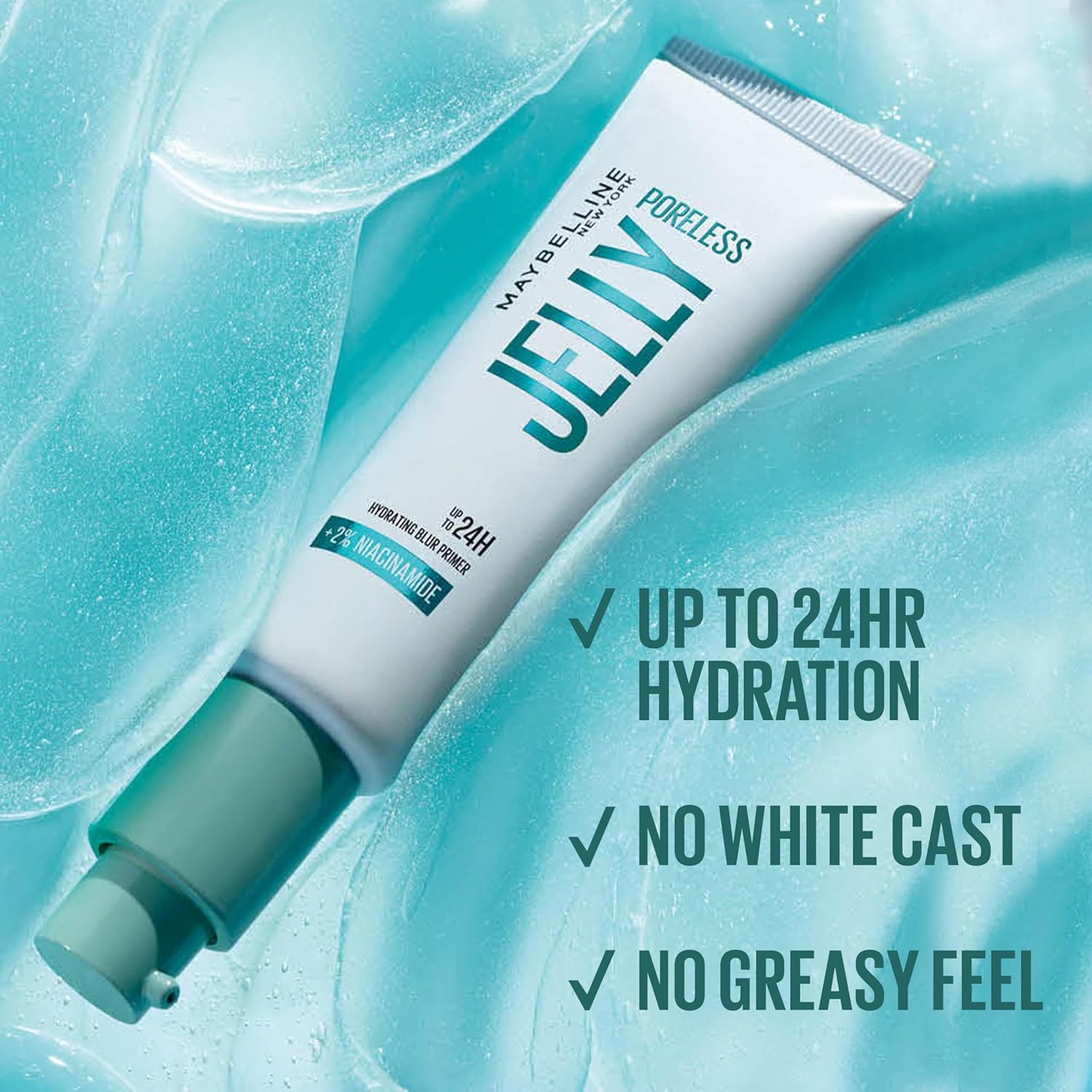 Maybelline Poreless Jelly Hydrating Blur Face Primer with Niacinamide