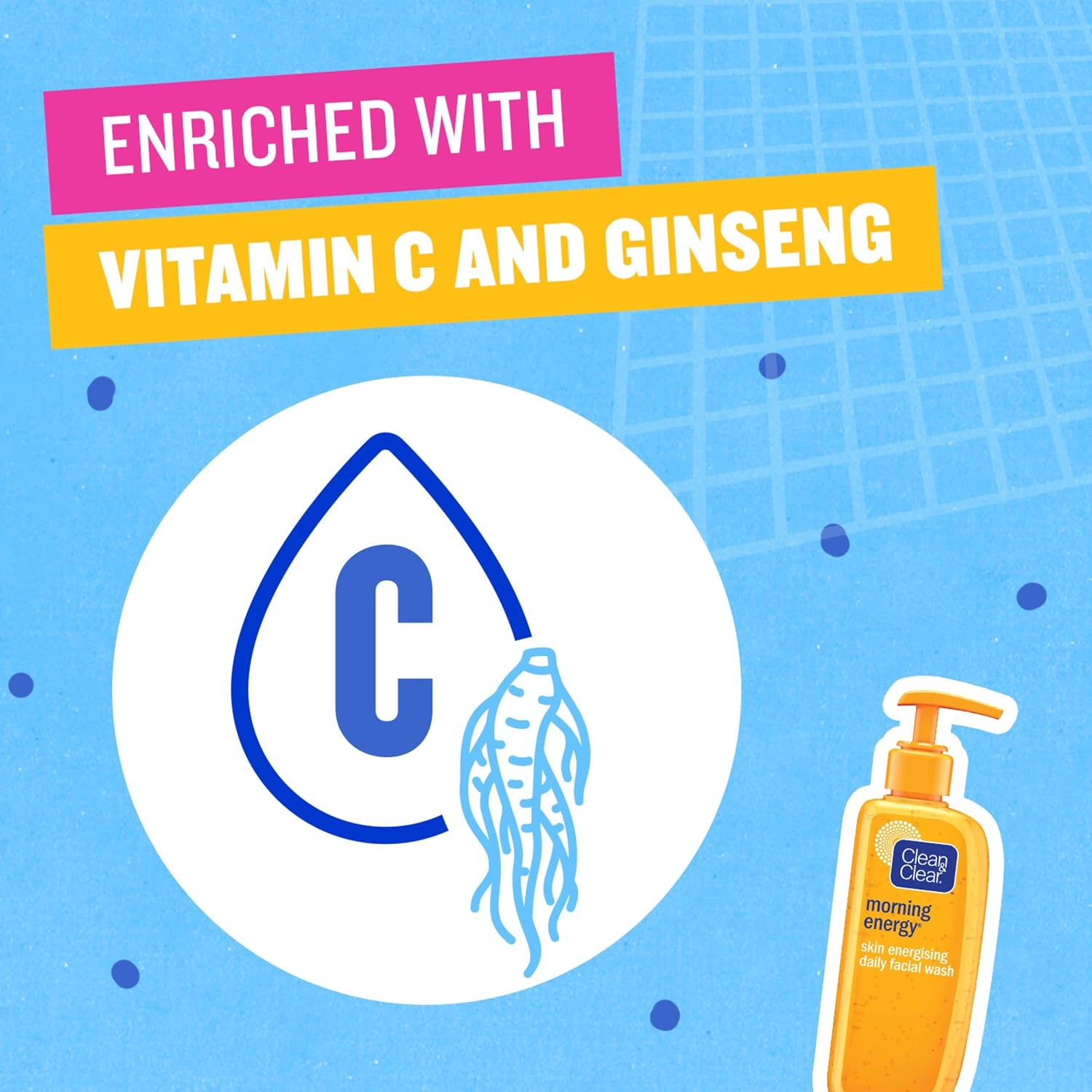 Clean & Clear® Morning Energy Skin Energising Daily Facial Wash