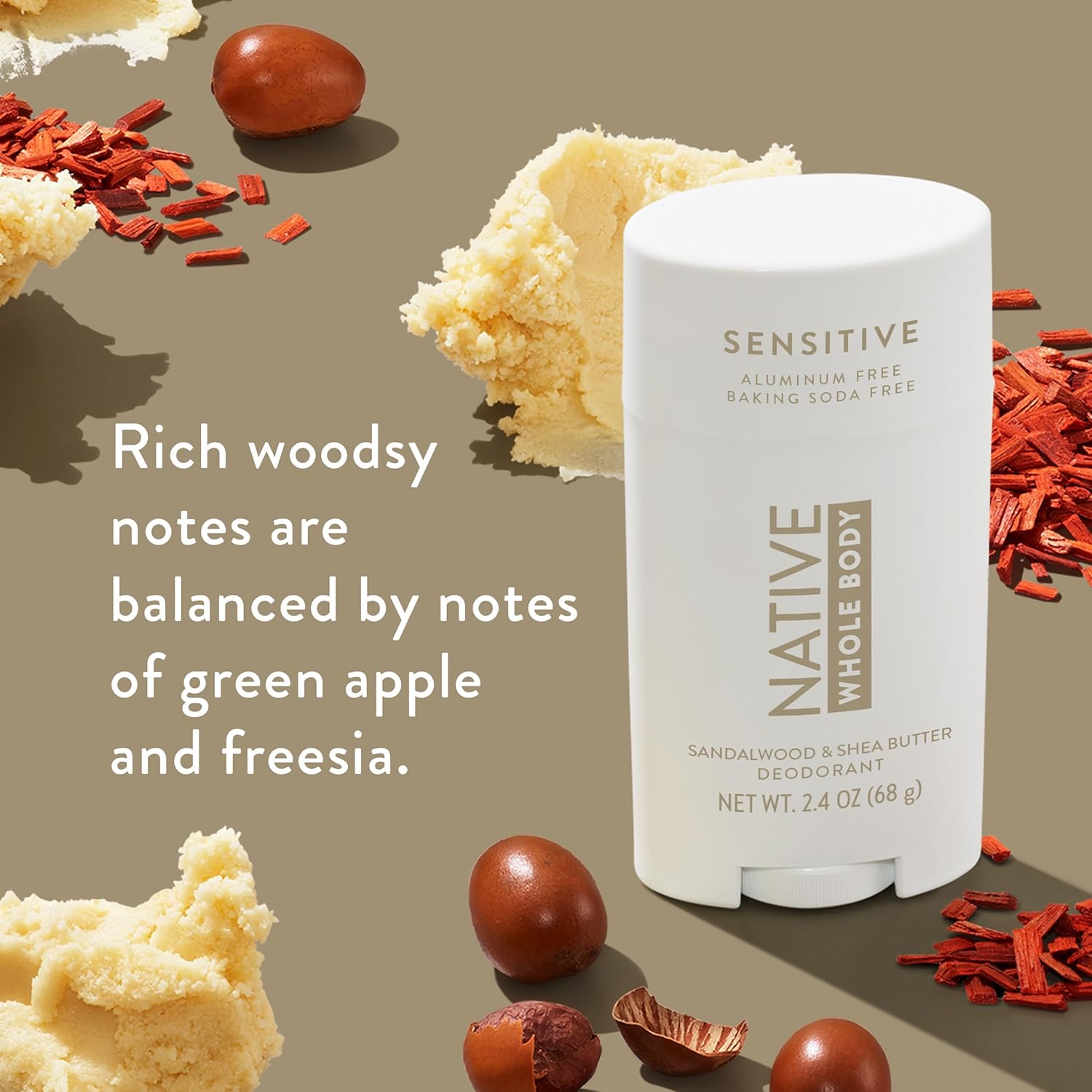 Native Sandalwood & Shea Butter Sensitive Whole Body Deodorant