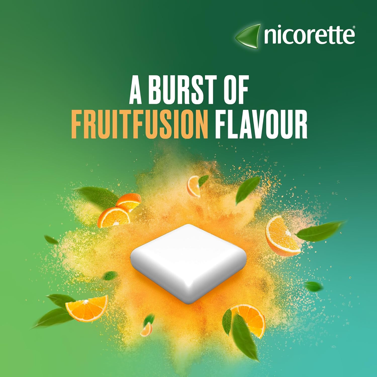 Nicorette Nicotine Gum 4mg Fruitfusion Flavor