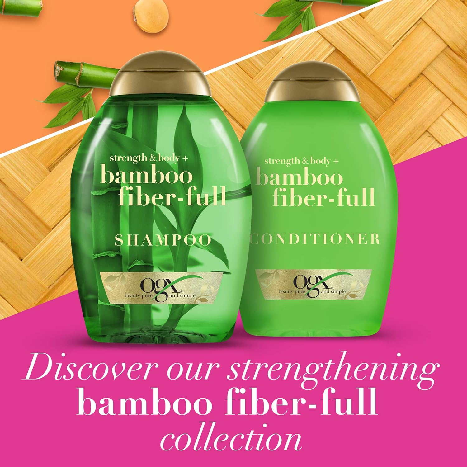 OGX Strength & Body + Bamboo Fiber-Full Conditioner