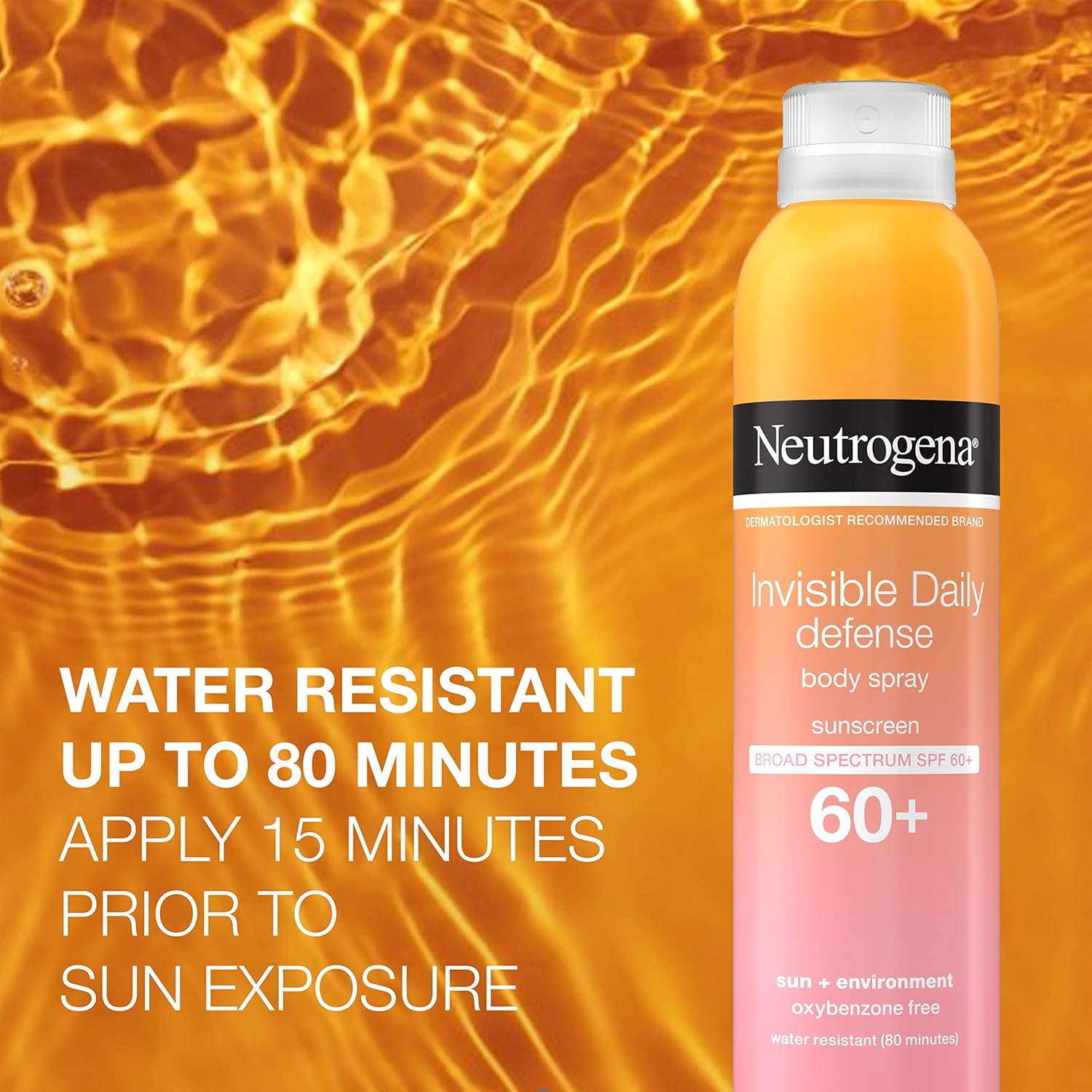 Neutrogena Invisible Daily™ Defense Body Spray Sunscreen SPF 60+