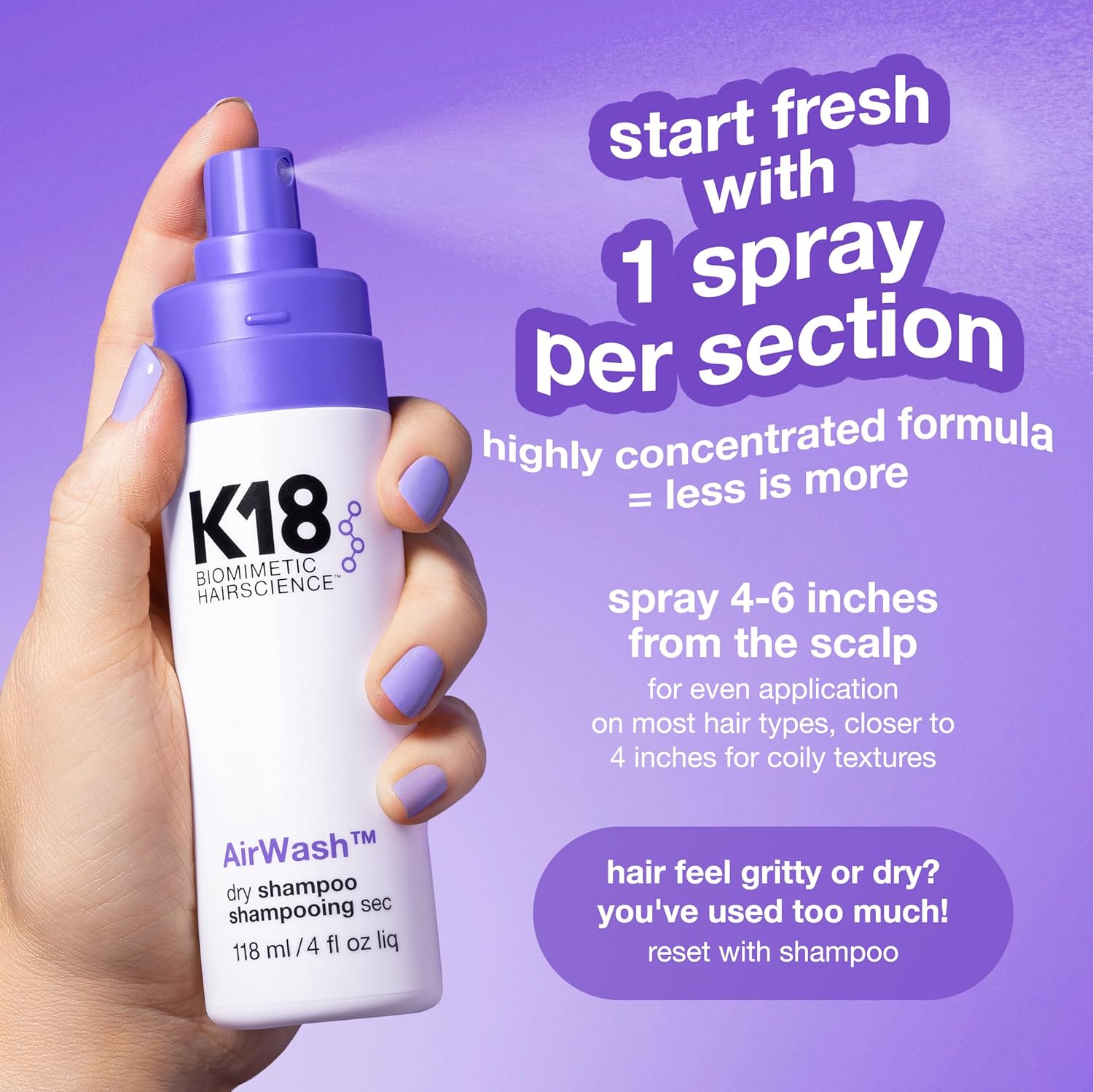 K18 Airwash Dry Shampoo