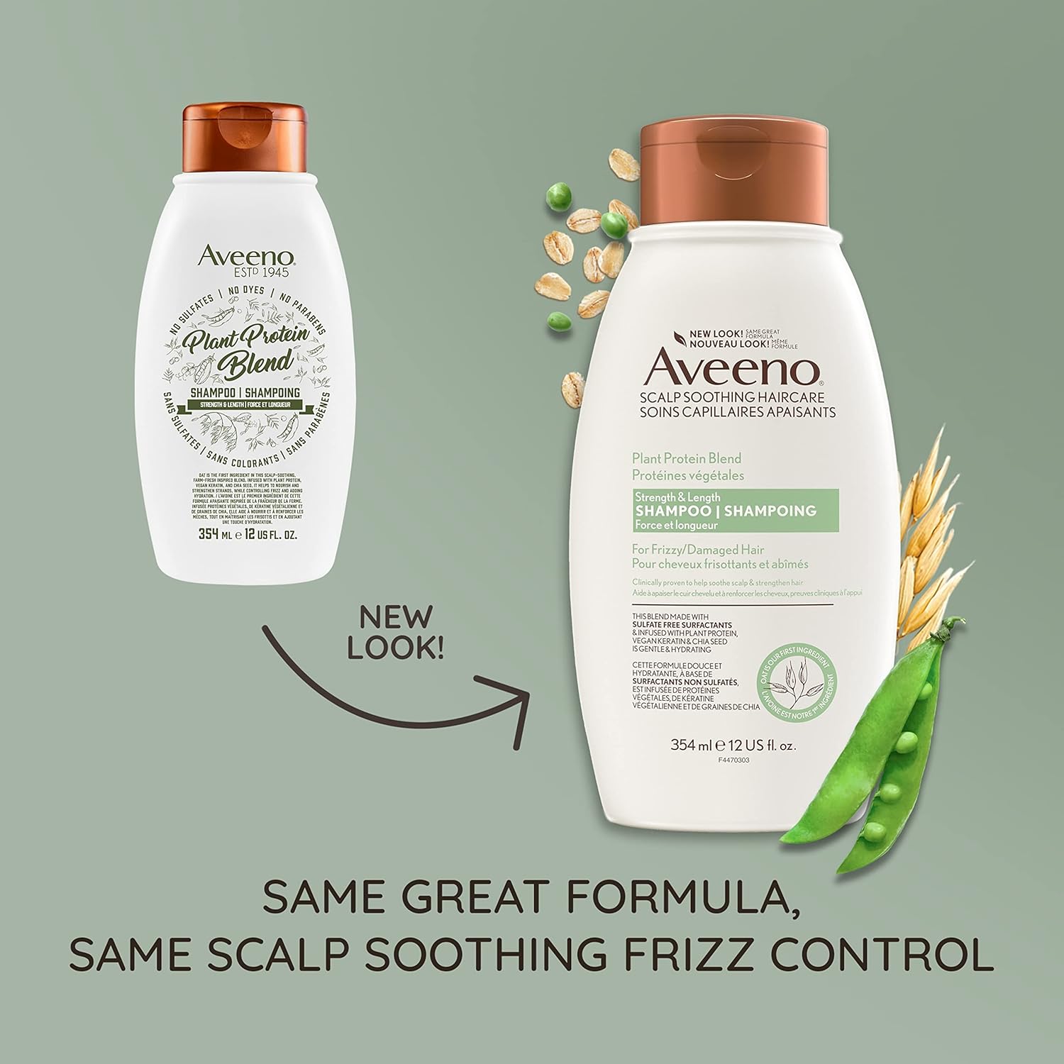 Aveeno Plant Protein Blend Strength & Length Shampoo