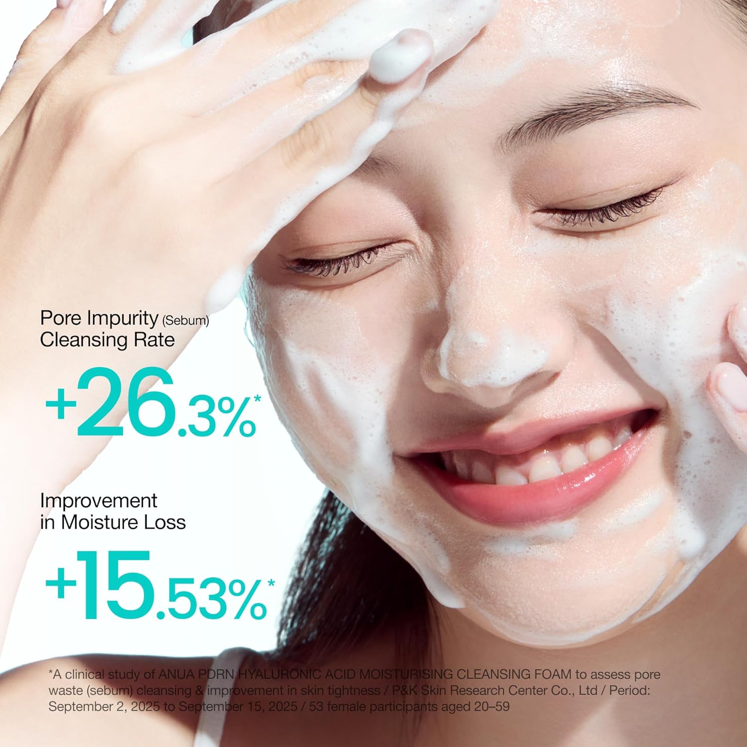 Anua PDRN Hyaluronic Acid Moisturizing Cleansing Foam