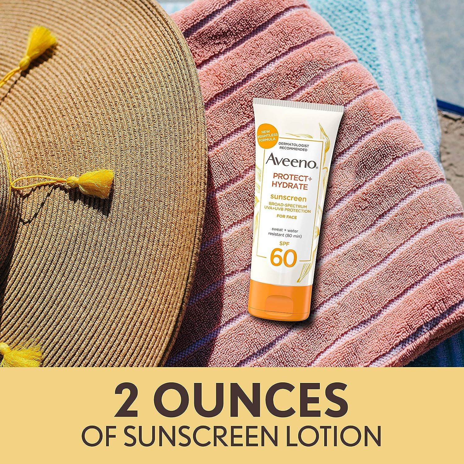 Aveeno Protect + Hydrate Sunscreen Face Lotion SPF 60