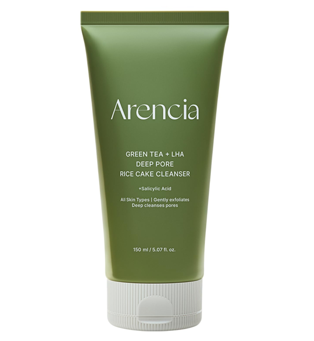 Arencia Green Tea + LHA Deep Pore Rice Cake Cleanser
