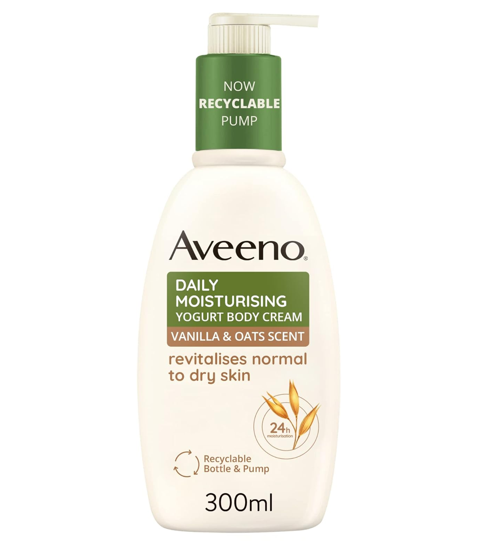 Aveeno Daily Moisturising Yogurt Body Cream ā Vanilla & Oat Scented