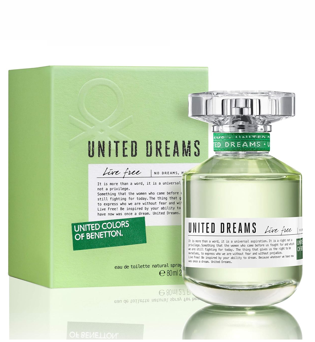 Benetton United Dreams Live Free Eau de Toilette For Women