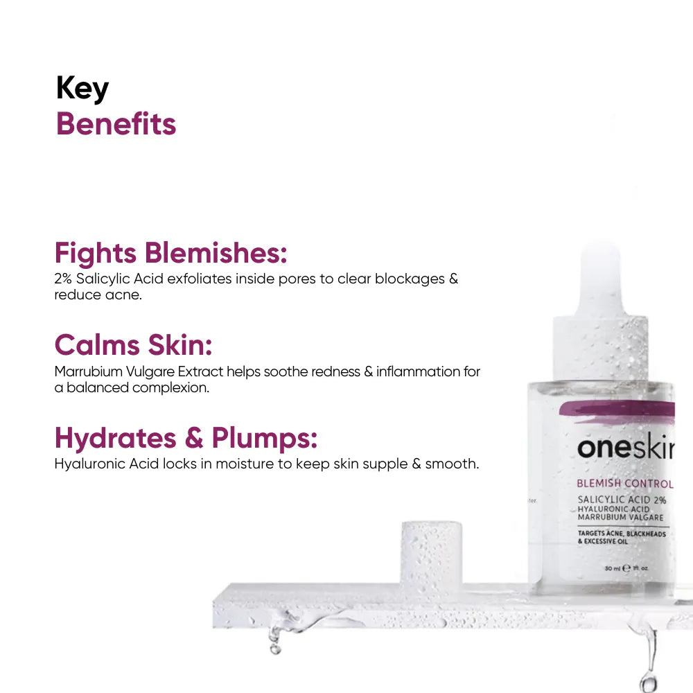 OneSkin Blemish Control Salicylic Acid 2% + Marrubium Valgare