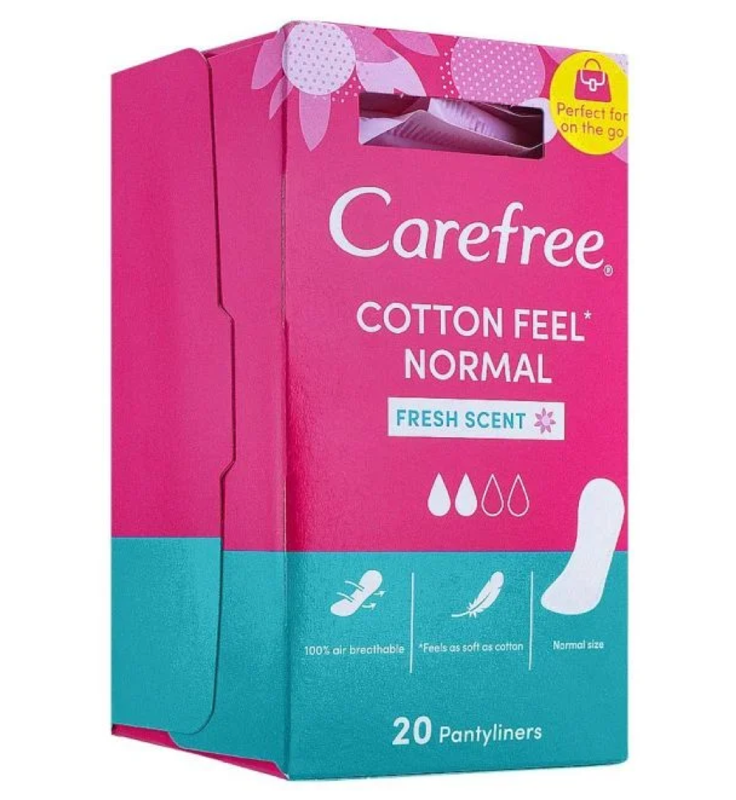 Carefree Cotton Feel Normal Fresh Scent Pantyliner