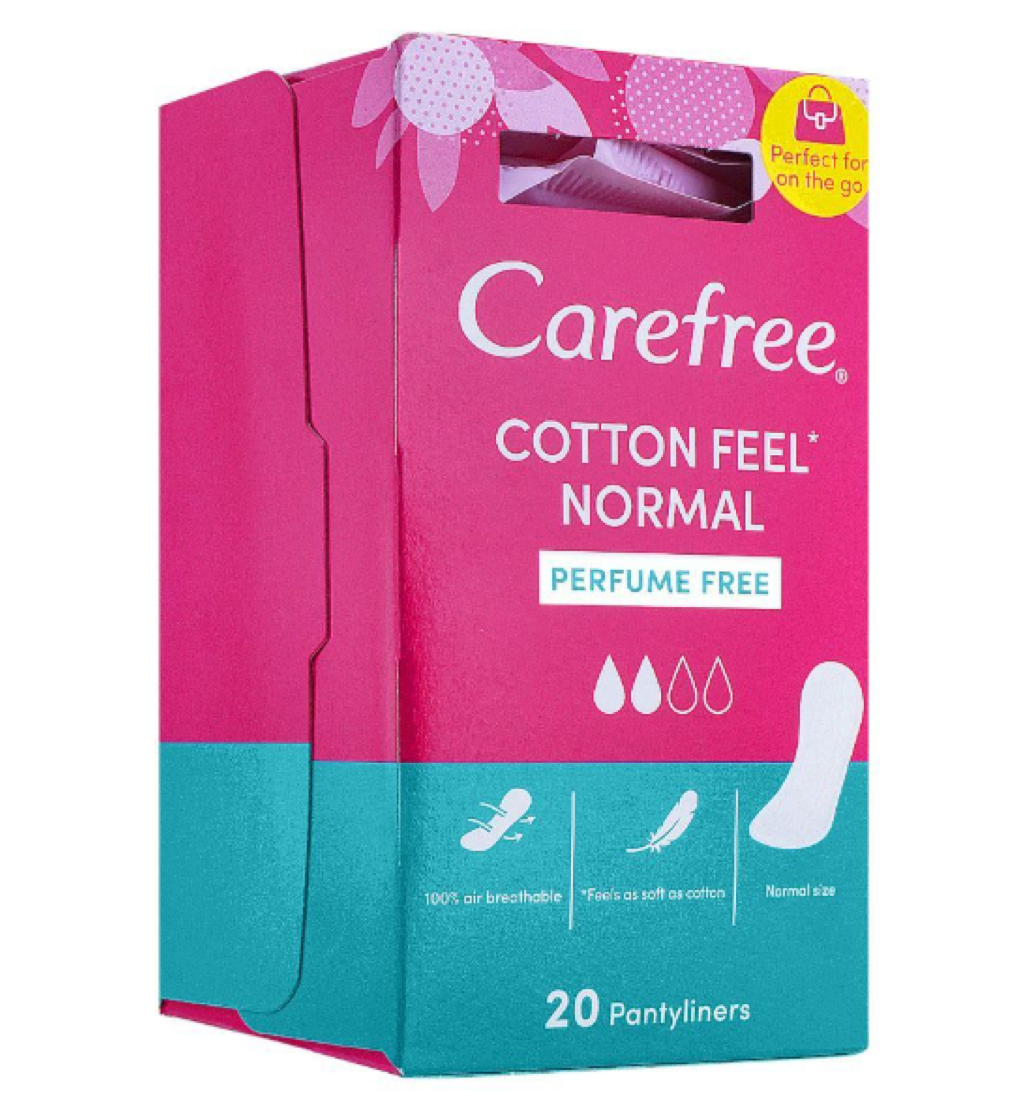 Carefree Cotton Feel Perfume Free Pantyliner