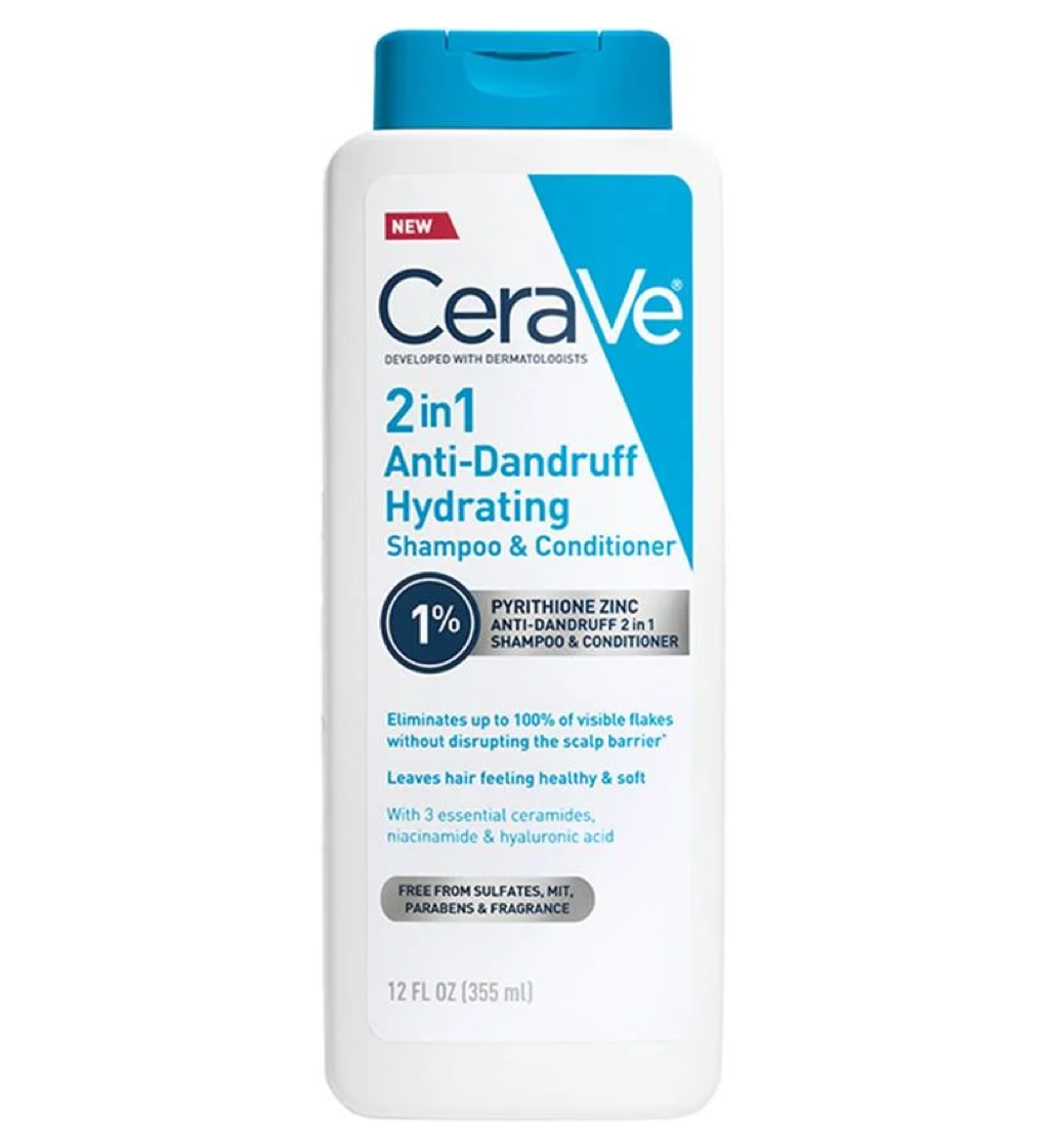 CeraVe 2-in-1 Anti-Dandruff Hydrating Shampoo and Conditioner