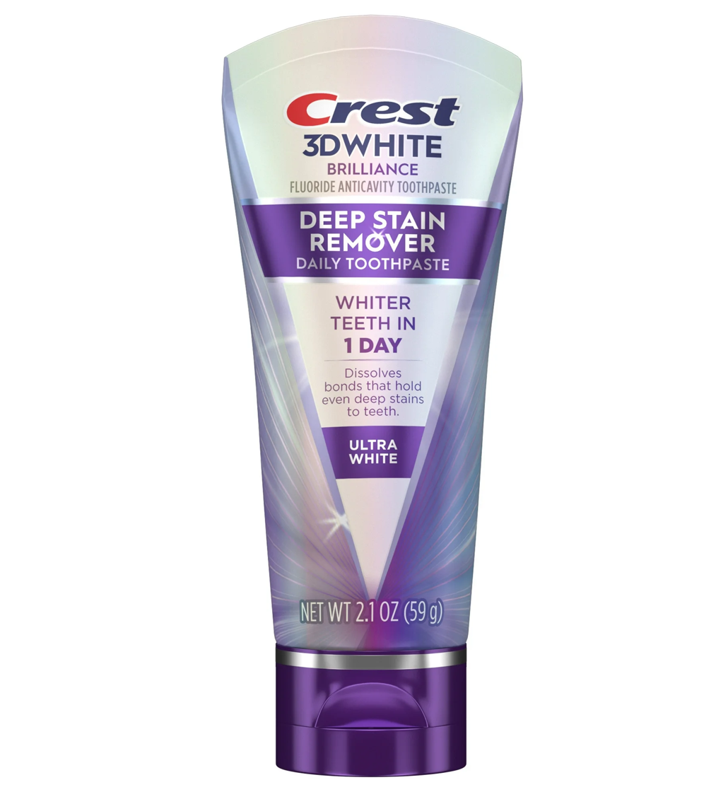 Crest 3D White Brilliance Deep Stain Remover Ultra White Toothpaste