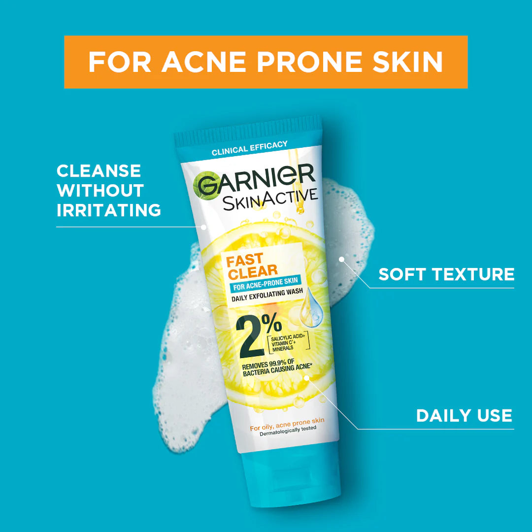 Garnier SkinActive Fast Clear Facewash For Acne Prone Skin