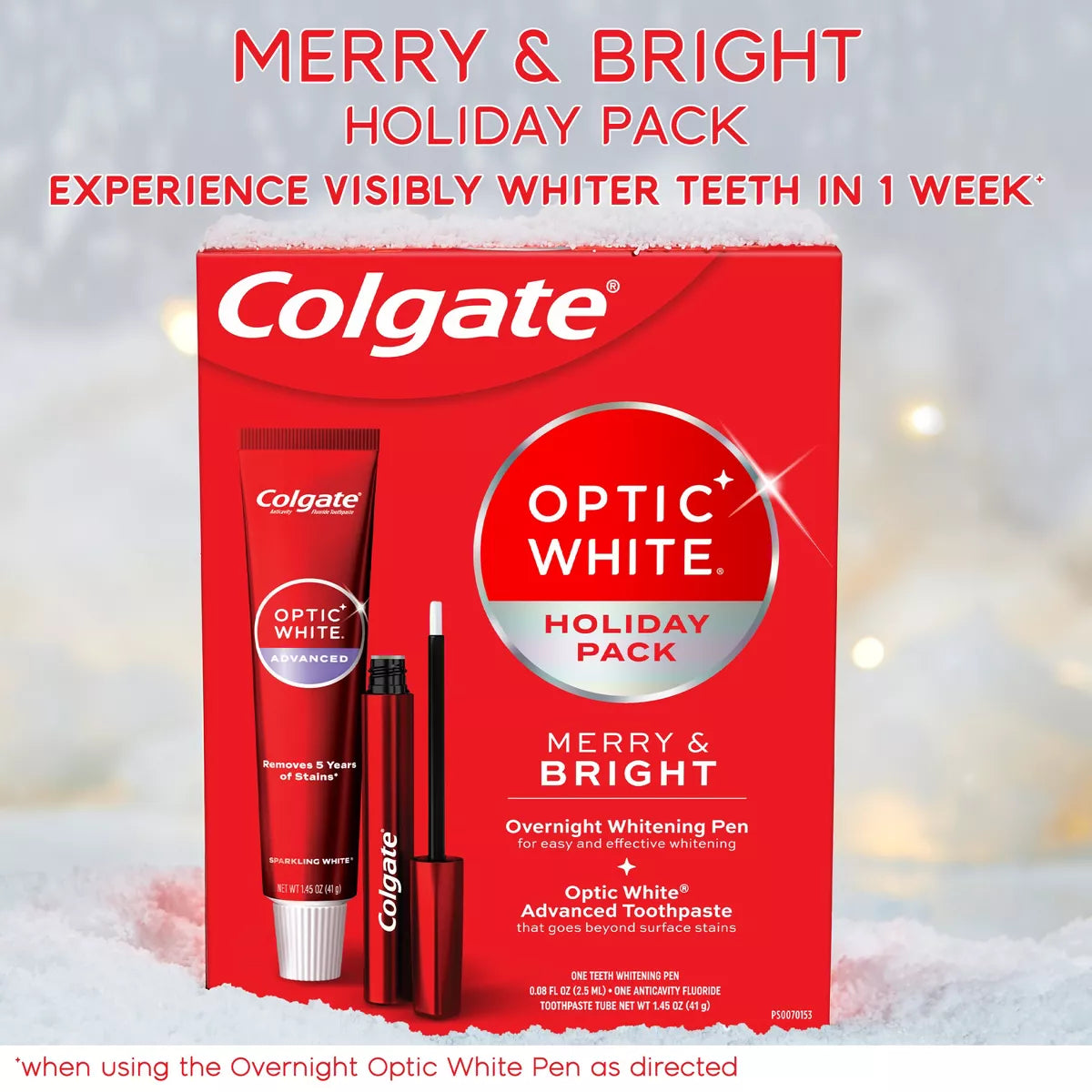 Colgate Optic White Holiday Pack