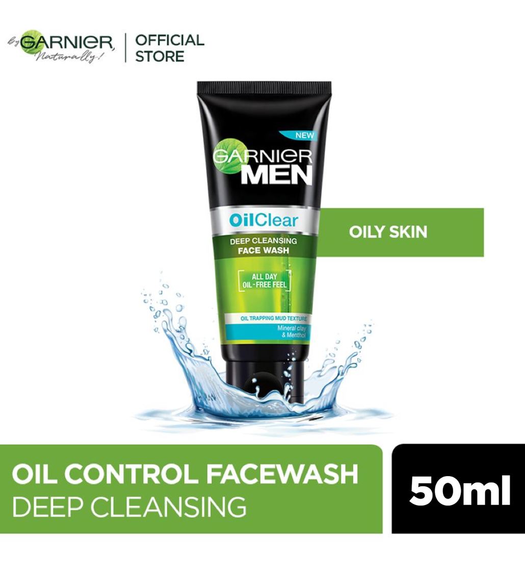 Garnier Men Oil Clear Deep Cleansing Icy Face Wash