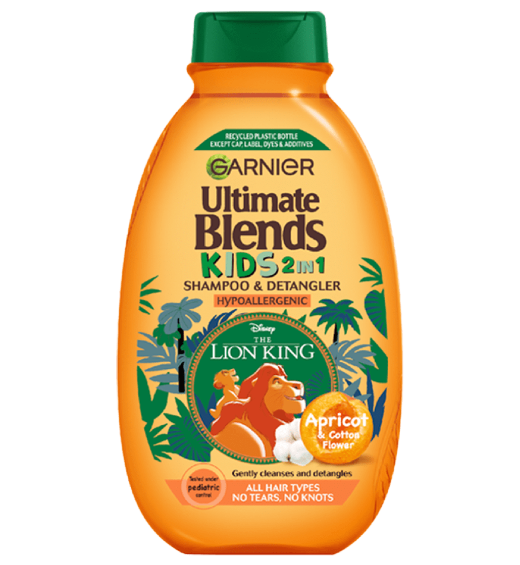 Garnier Ultimate Blends Apricot Kids 2-in-1 Shampoo & Detangler