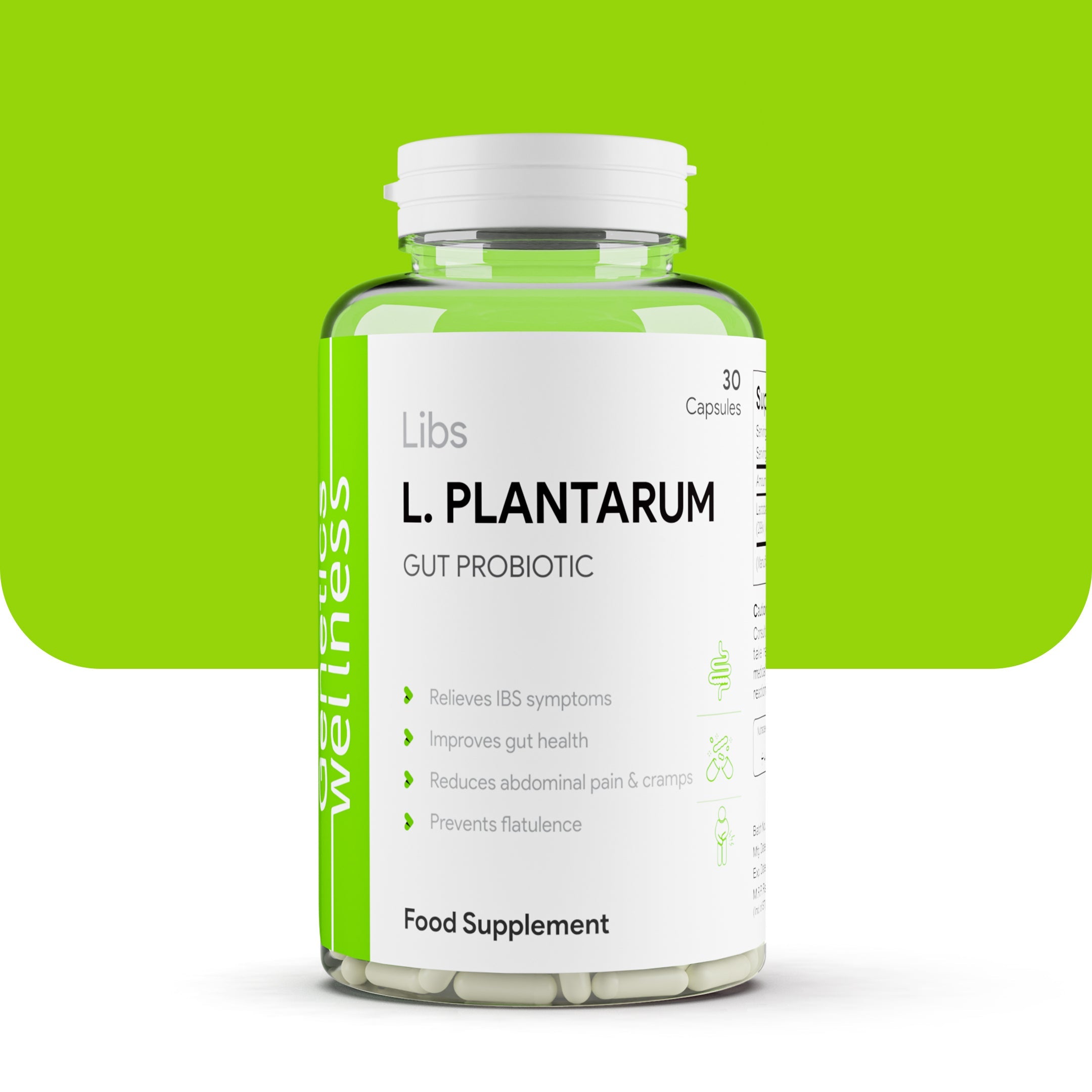 Genetics Wellness Libs L. Plantarum Gut Probiotic